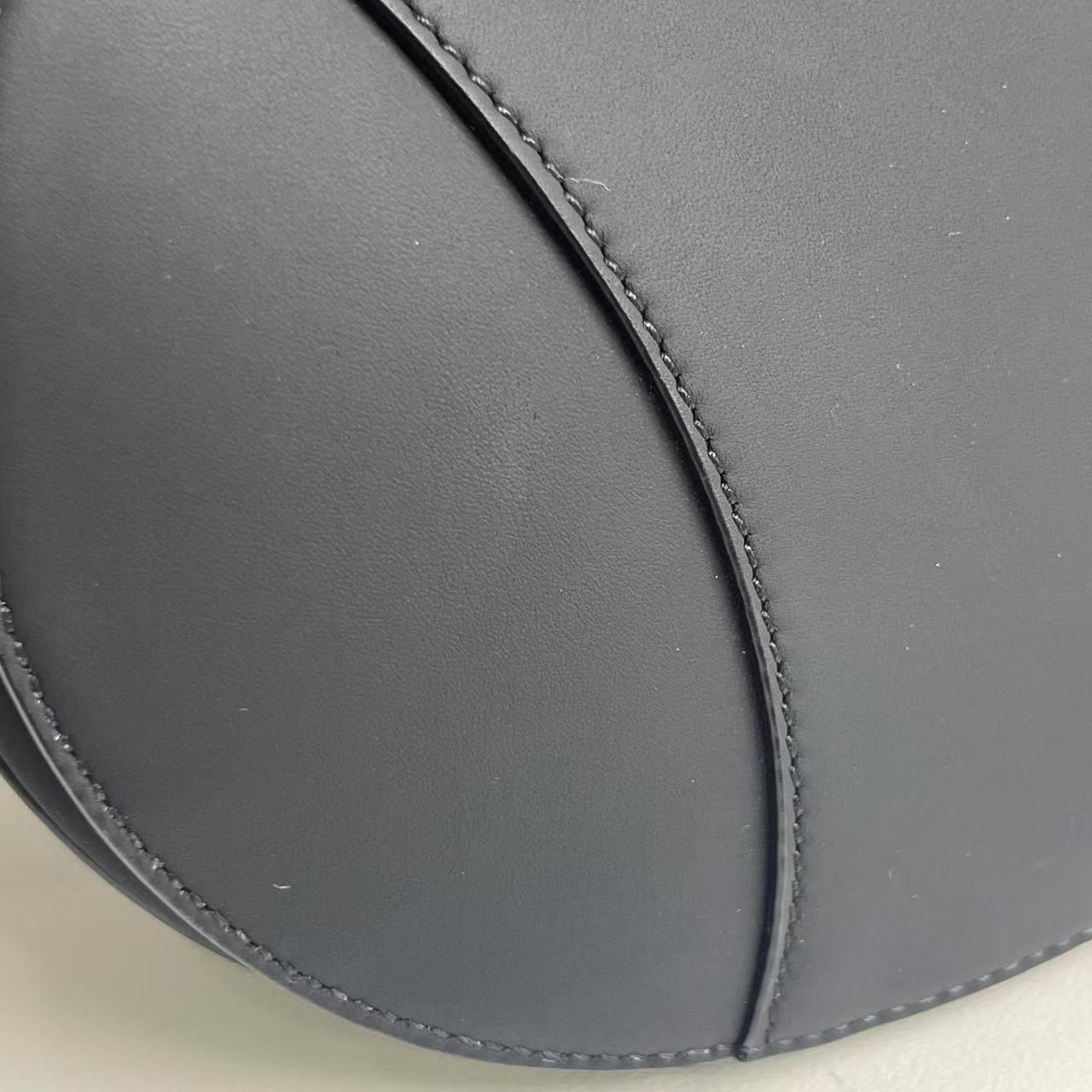 Pre-owned Dior Saddle Medium So Black Matte Calfskin, 2022 new model, Full Set with leather strap