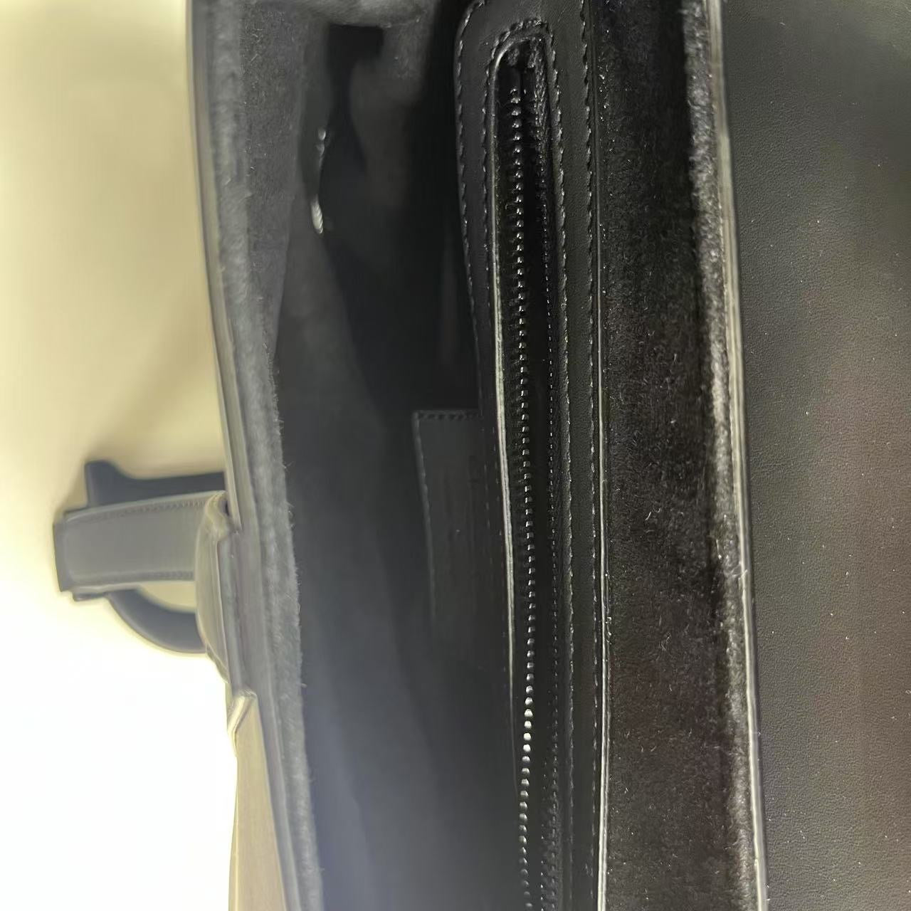 Pre-owned Dior Saddle Medium So Black Matte Calfskin, 2022 new model, Full Set with leather strap