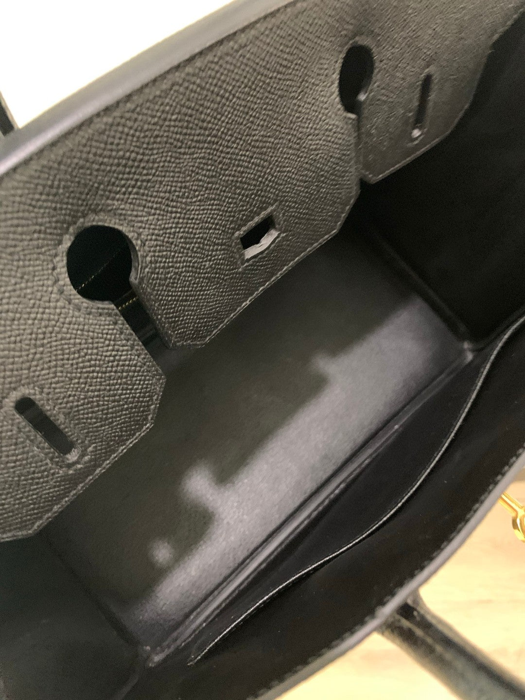 Pre-owned Certified Hermes Birkin 30 Black Epsom Leather Golden Hw, 2017, w/ lock&key, dust bag