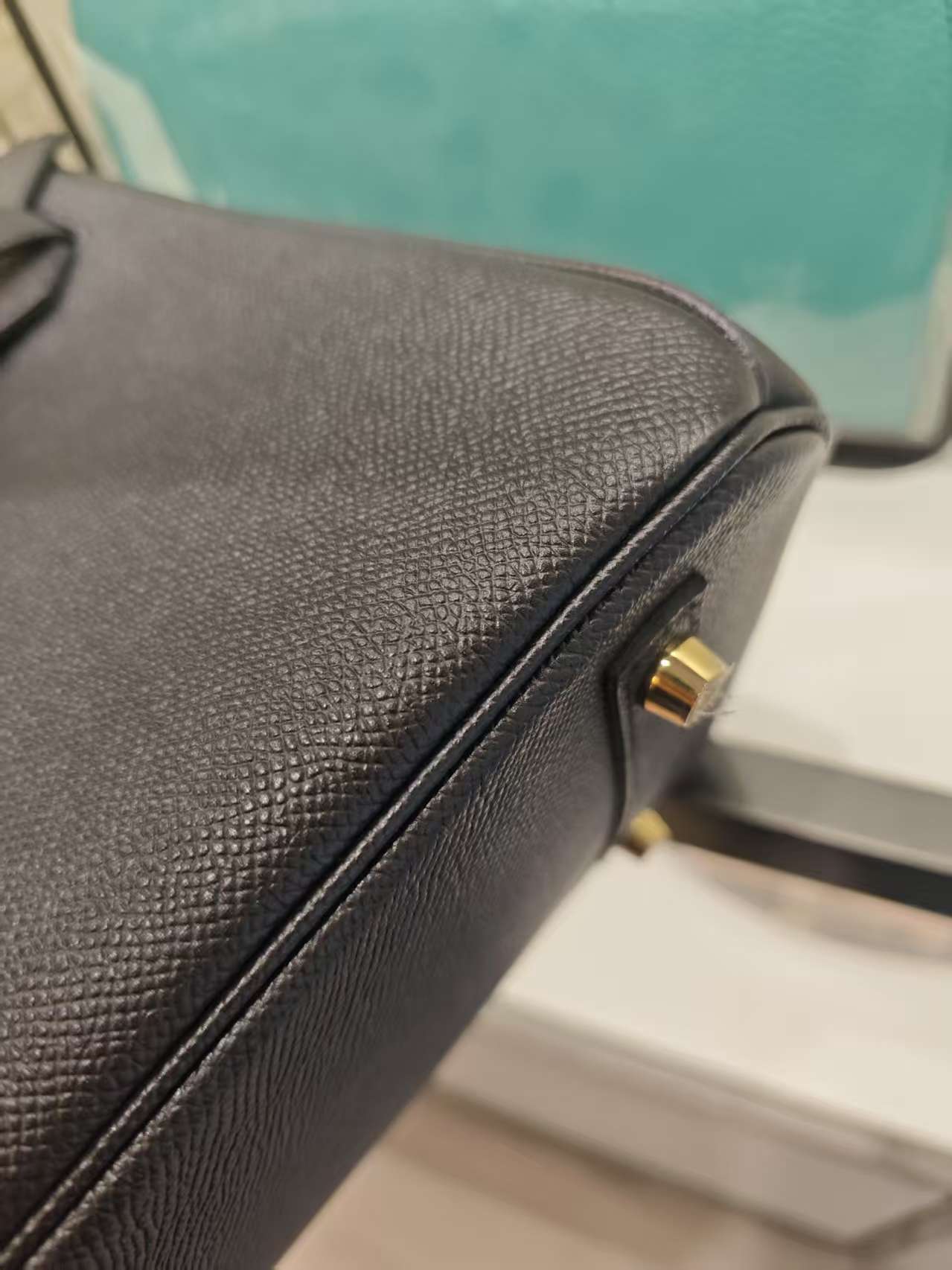 Pre-owned Certified Hermes Birkin 30 Black Epsom Leather Golden Hw, 2017, w/ lock&key, dust bag