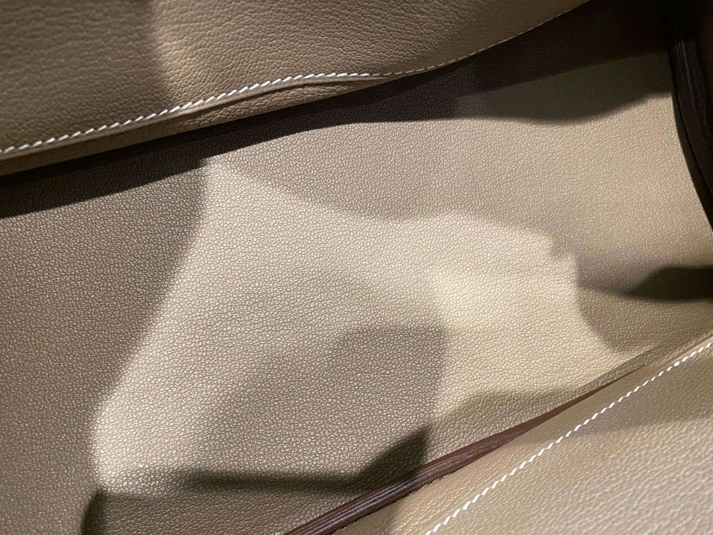 Pre-owned Certified Hermes Birkin 30 Etoupe 18 Togo Leather Golden Hardware, 2016 (X), with Full Set - box, dust bag, lock&key