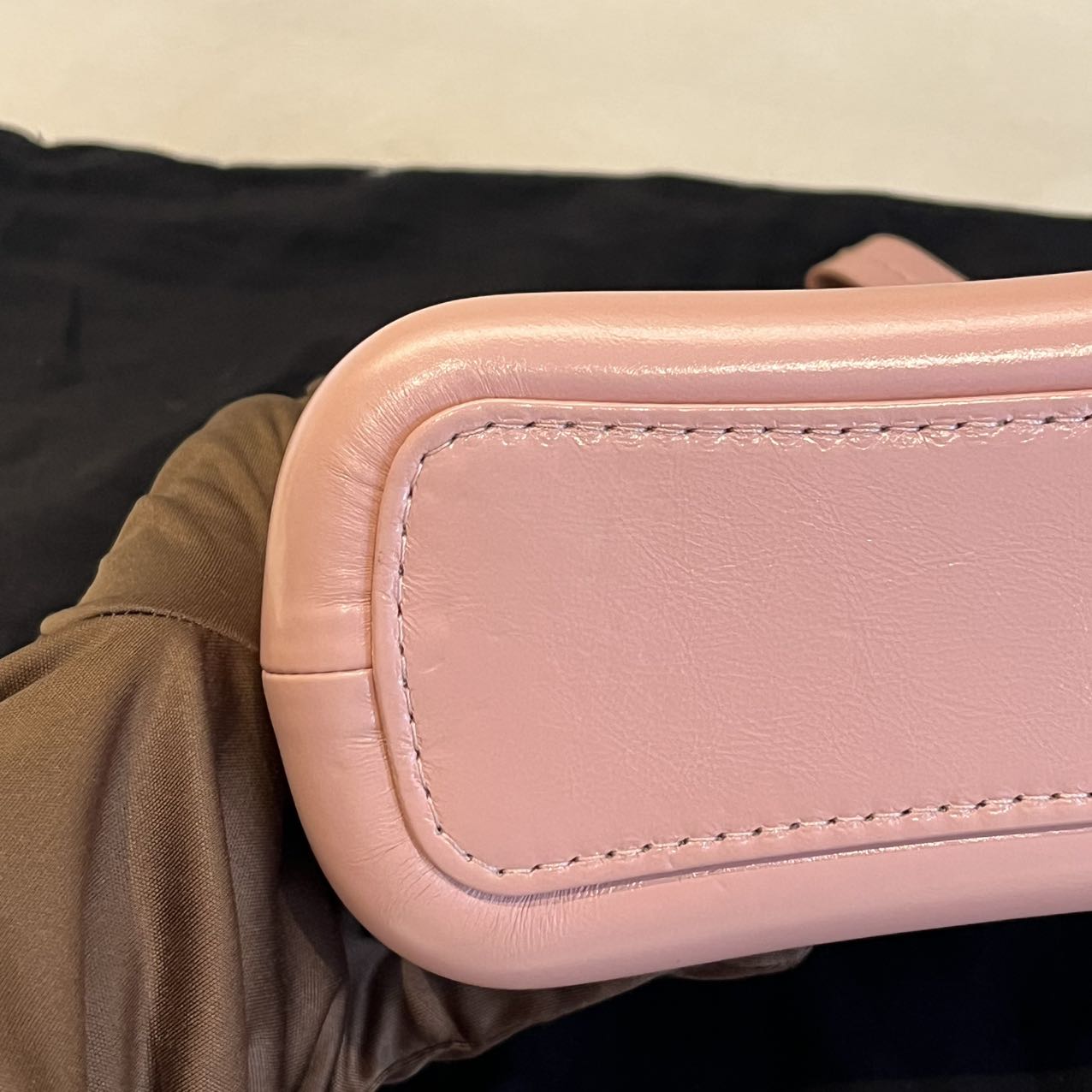 Pre-owned Certified Chanel Gabrielle Hobo Small Sakura Pink Aged Calfskin, mid-2019, w/ Full Set - Chanel box, dust bag, Chanel card