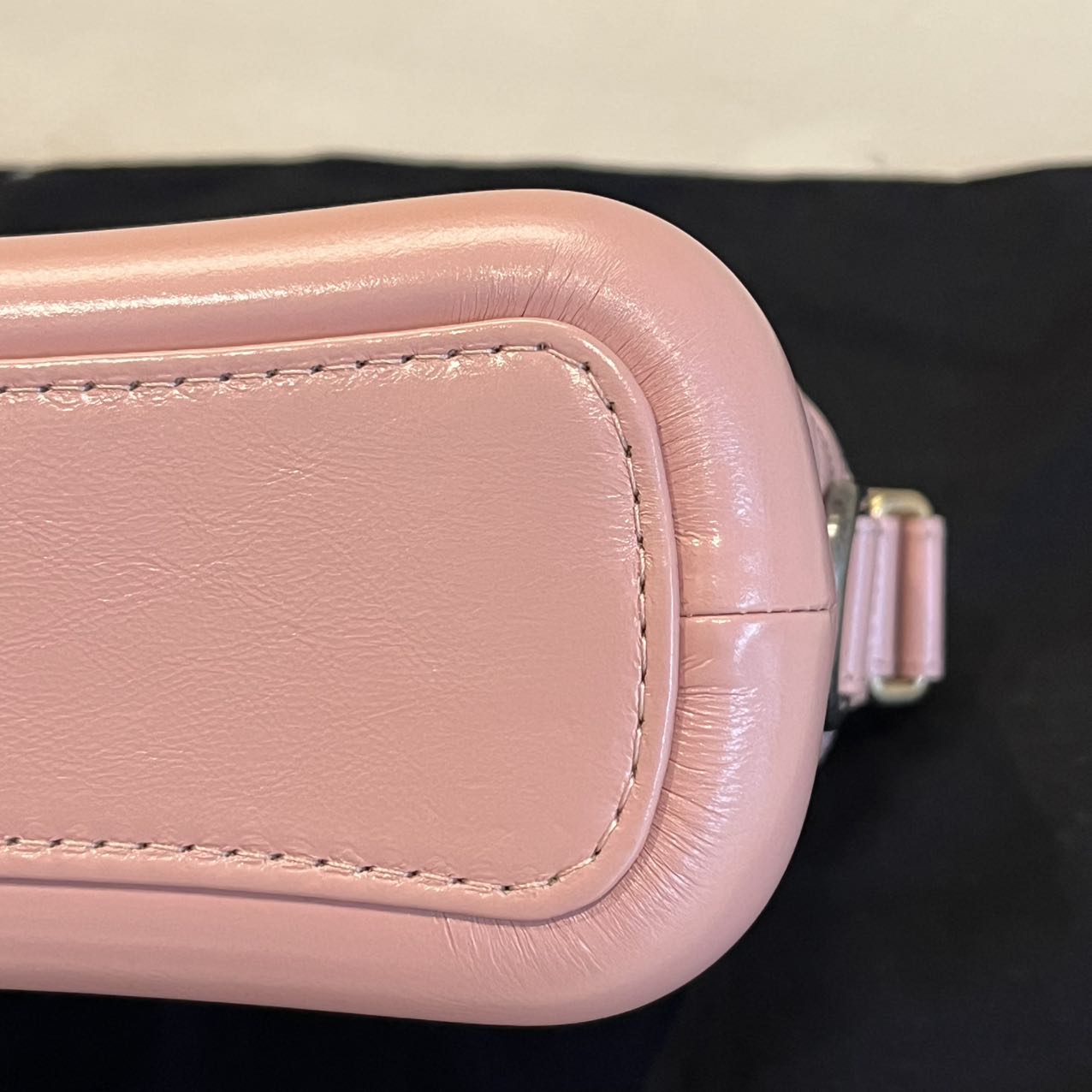 Pre-owned Certified Chanel Gabrielle Hobo Small Sakura Pink Aged Calfskin, mid-2019, w/ Full Set - Chanel box, dust bag, Chanel card