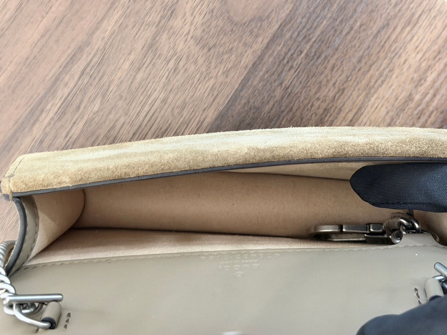 Pre-owned Certified Gucci Mini Dionysus Shoulder Bag in Ebony GG Supreme Canvas with Silver Hardware