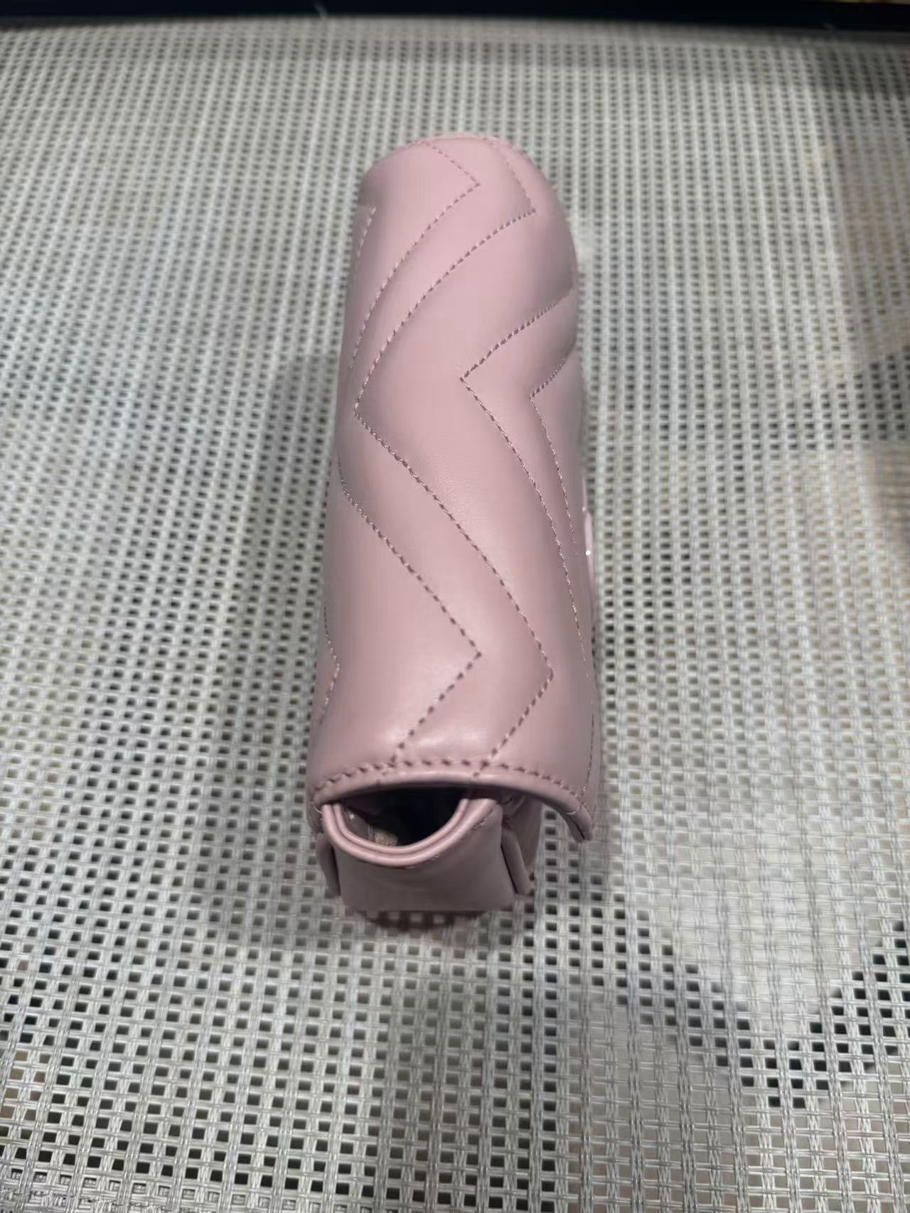 Pre-owned Certified Gucci Marmont Super Mini 2.0 So Pink Calfskin, w/ dust bag