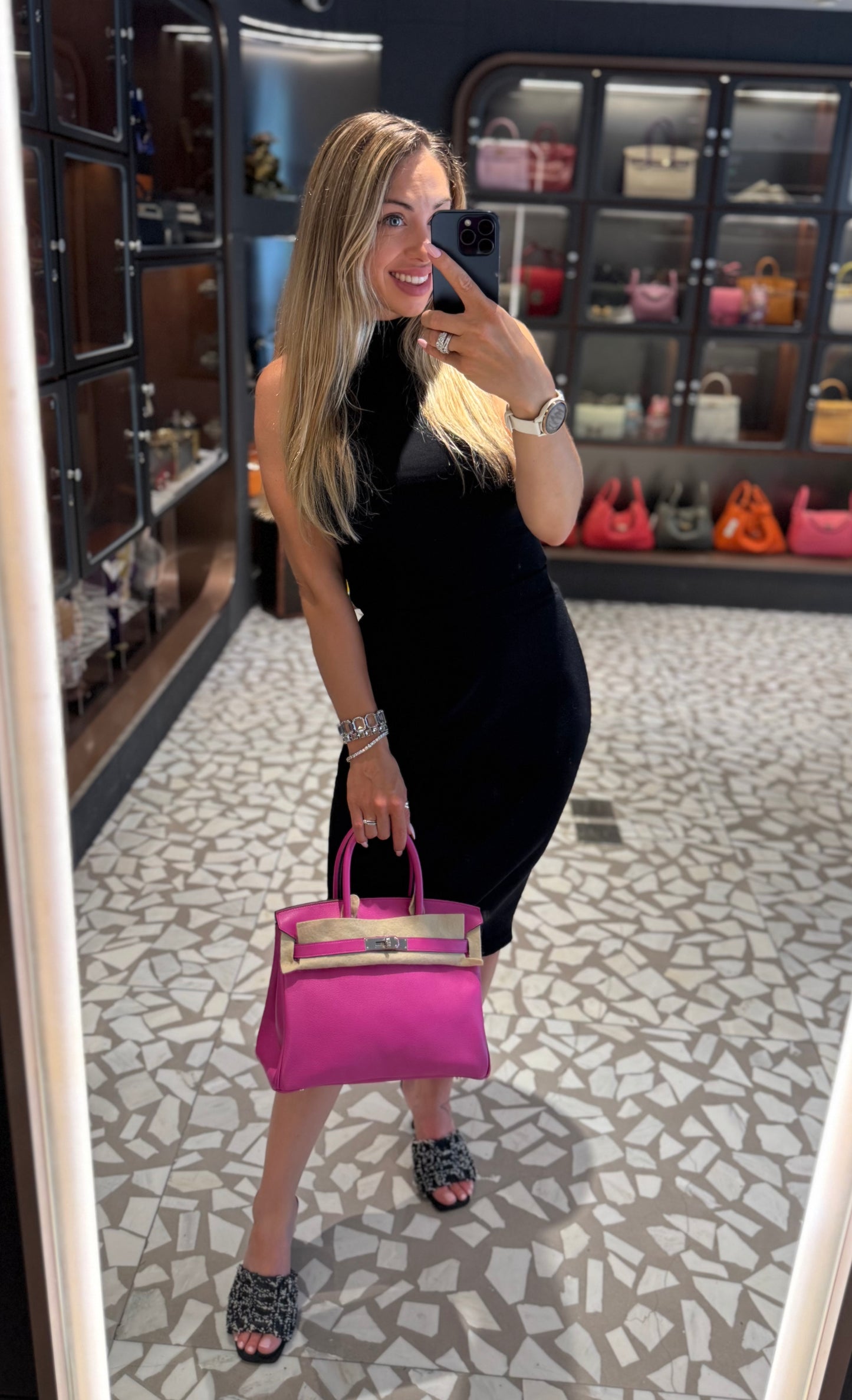 Pre-owned Certified Hermes Birkin 30 Magnolia 9l Novillo Leather Silver Hardware, 2018 (C), w/ Full Set - Box, Dust Bag, Lock & Key