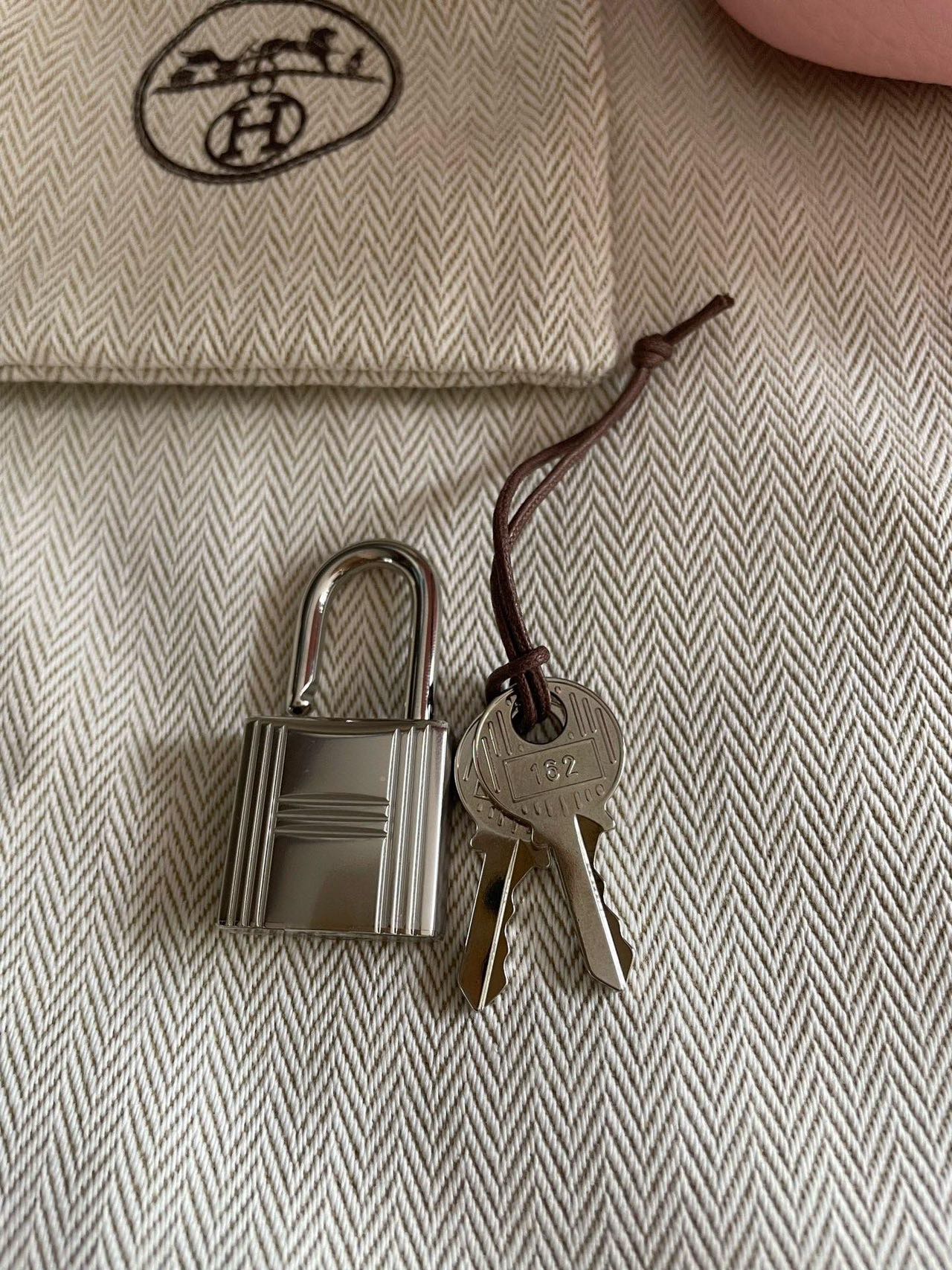 Pre-owned Certified Hermes Picotin 18 Rose Sakura 3Q Clemence Leather Silver Hw, 2024 (W), w/ Full Set - Box, dust bag, lock & key