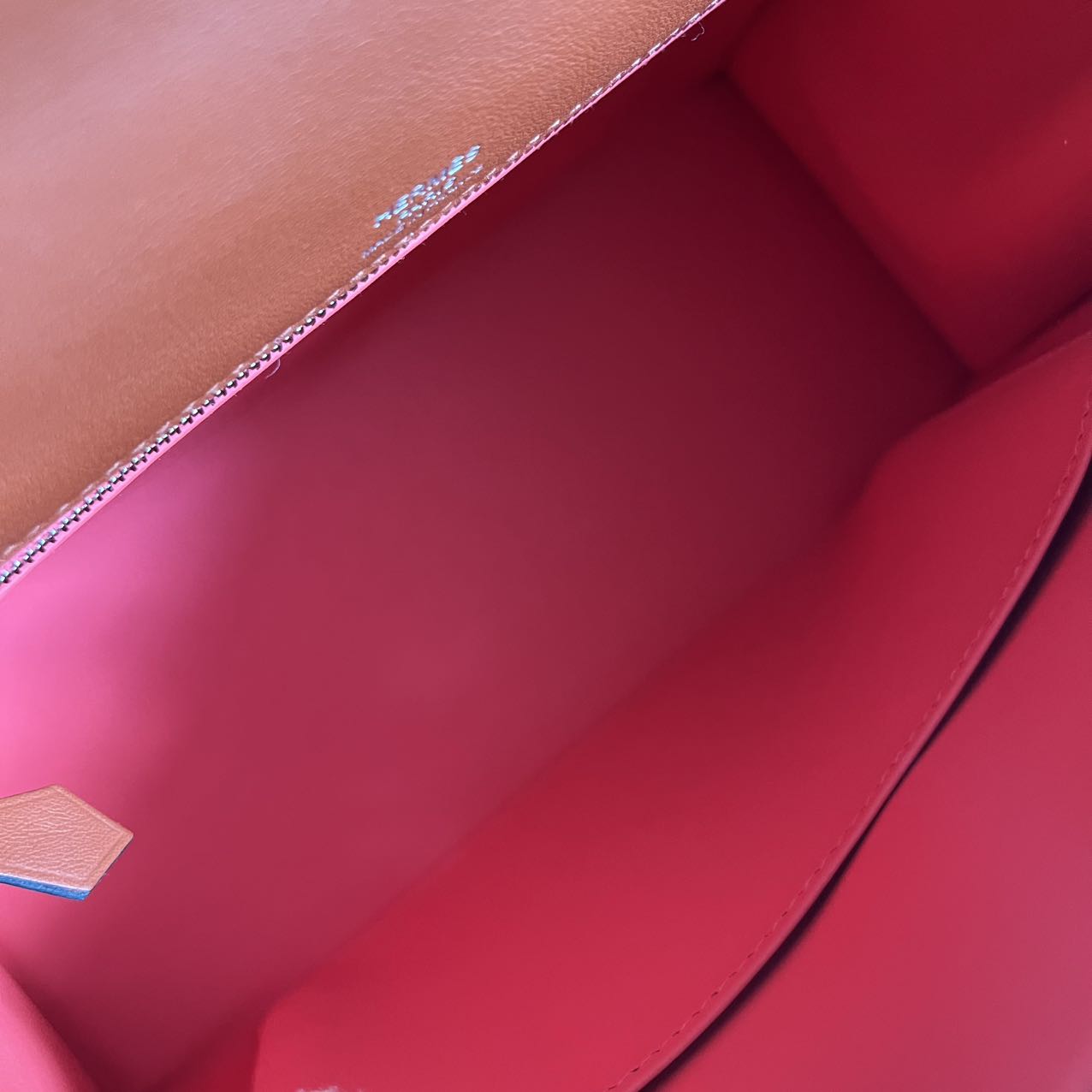 Pre-owned Certified Hermes Kelly 25 Toile Cuivre with Silver Hardware, 2022, Full Set