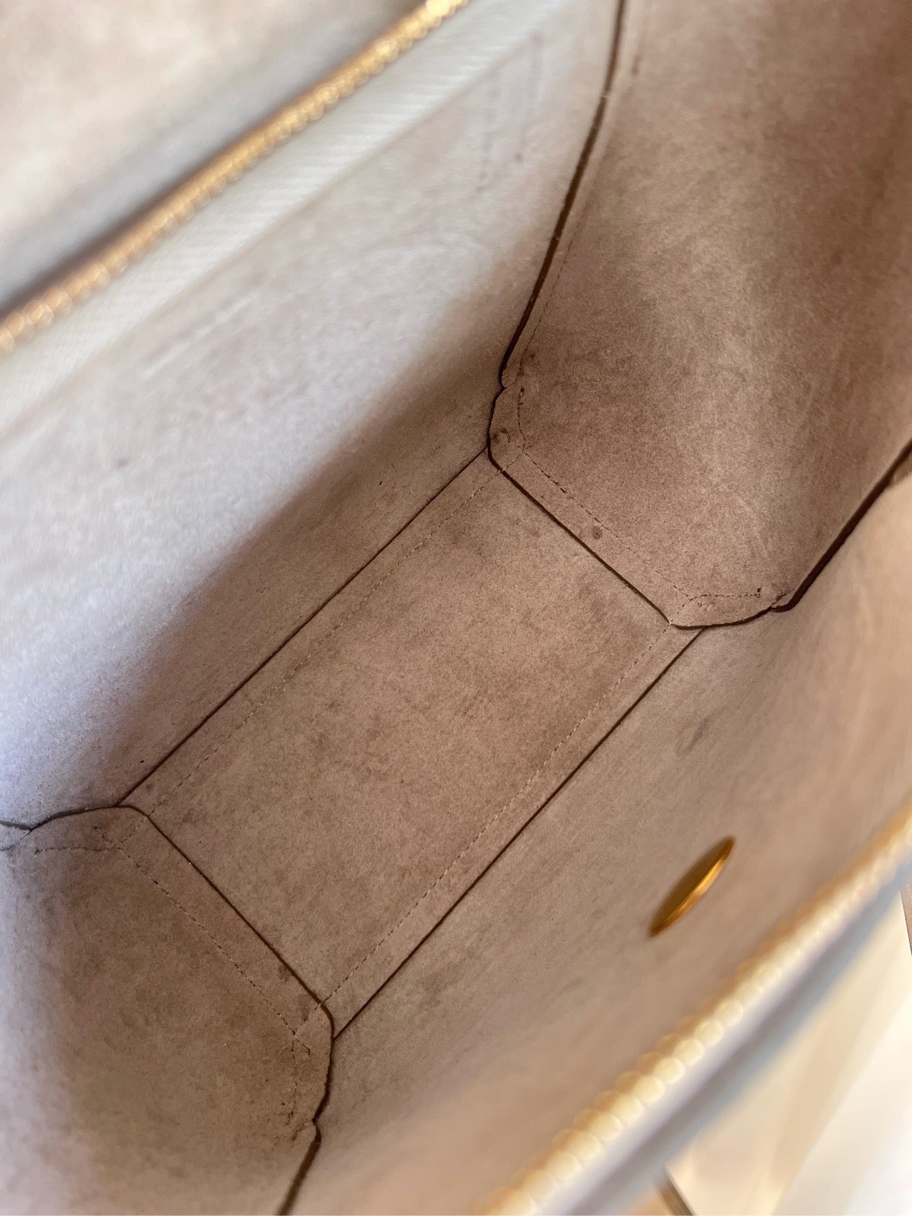 Pre-owned Certified Celine Nano Belt Beige Grained Calfskin, w/ dust bag