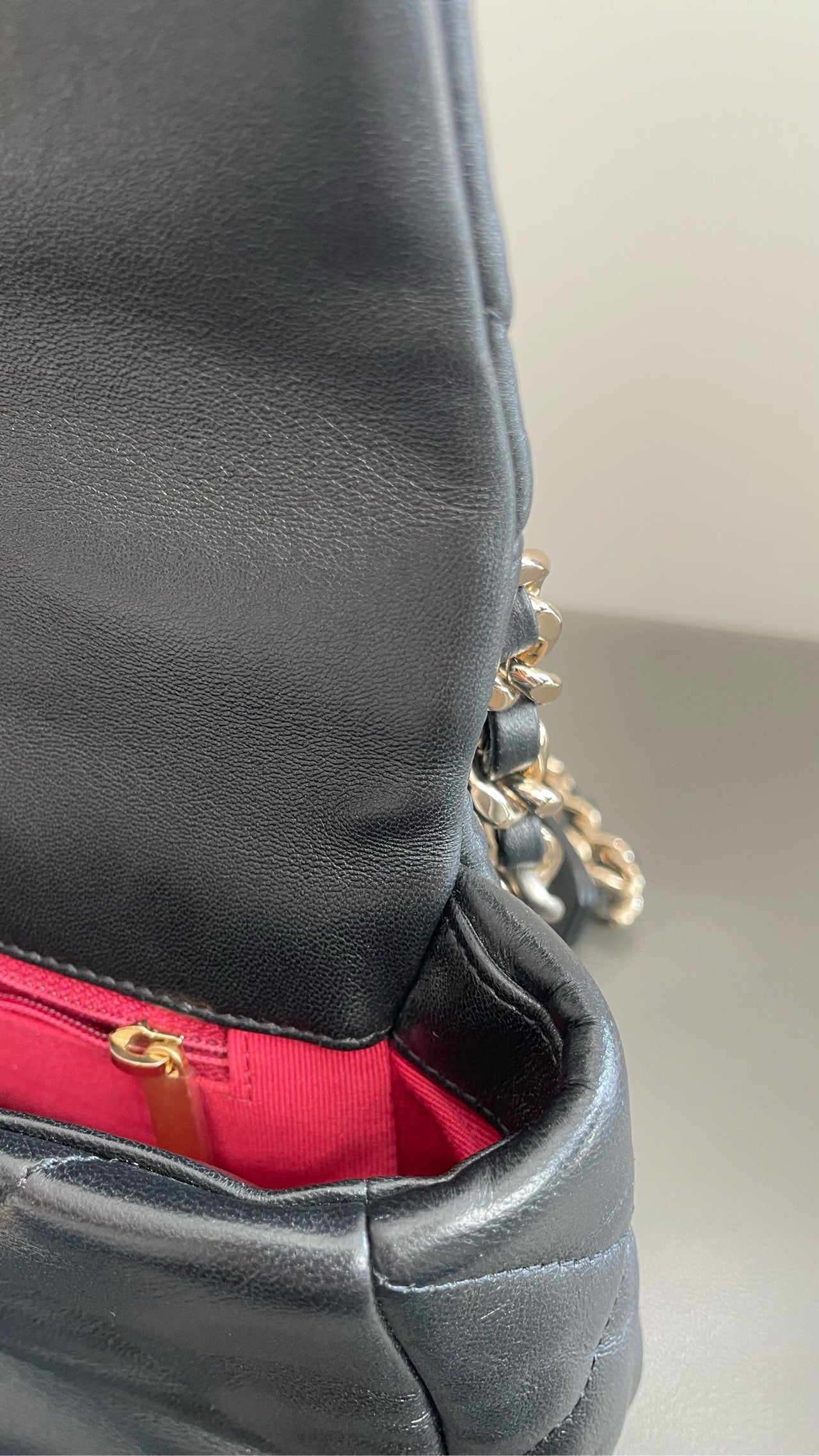Pre-owned Certified Chanel 19Bag Small Black Lambskin Silver Hardware, 2022 microchipped, w/ full set
