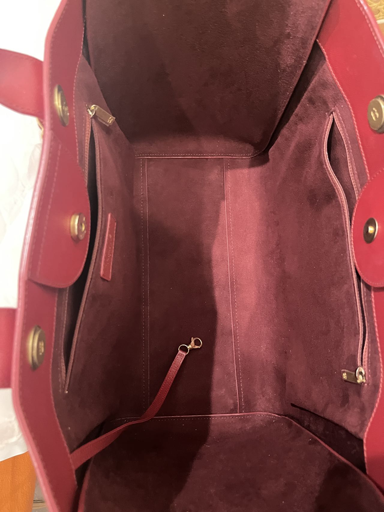 Pre-owned Certified Chanel Deauville Tote GM Burgundy Caviar Leather with Golden Hardware, 2019, w/ dust bag