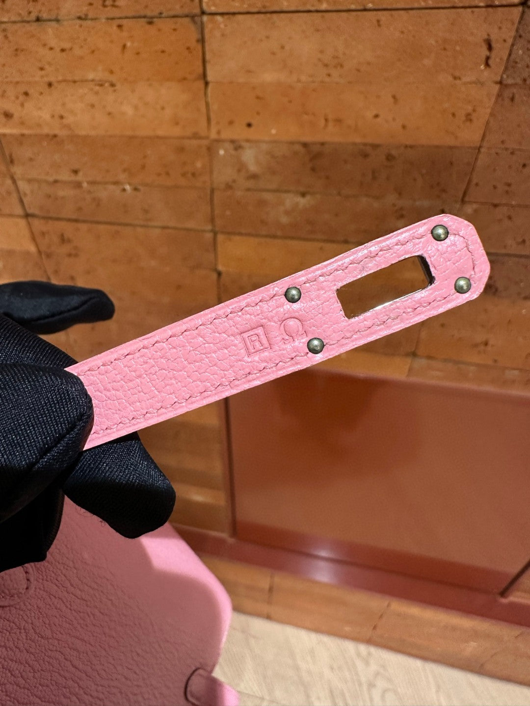 Pre-owned Certified Hermes Kelly Long Wallet Pink Chevre Silver Hardware, 2014