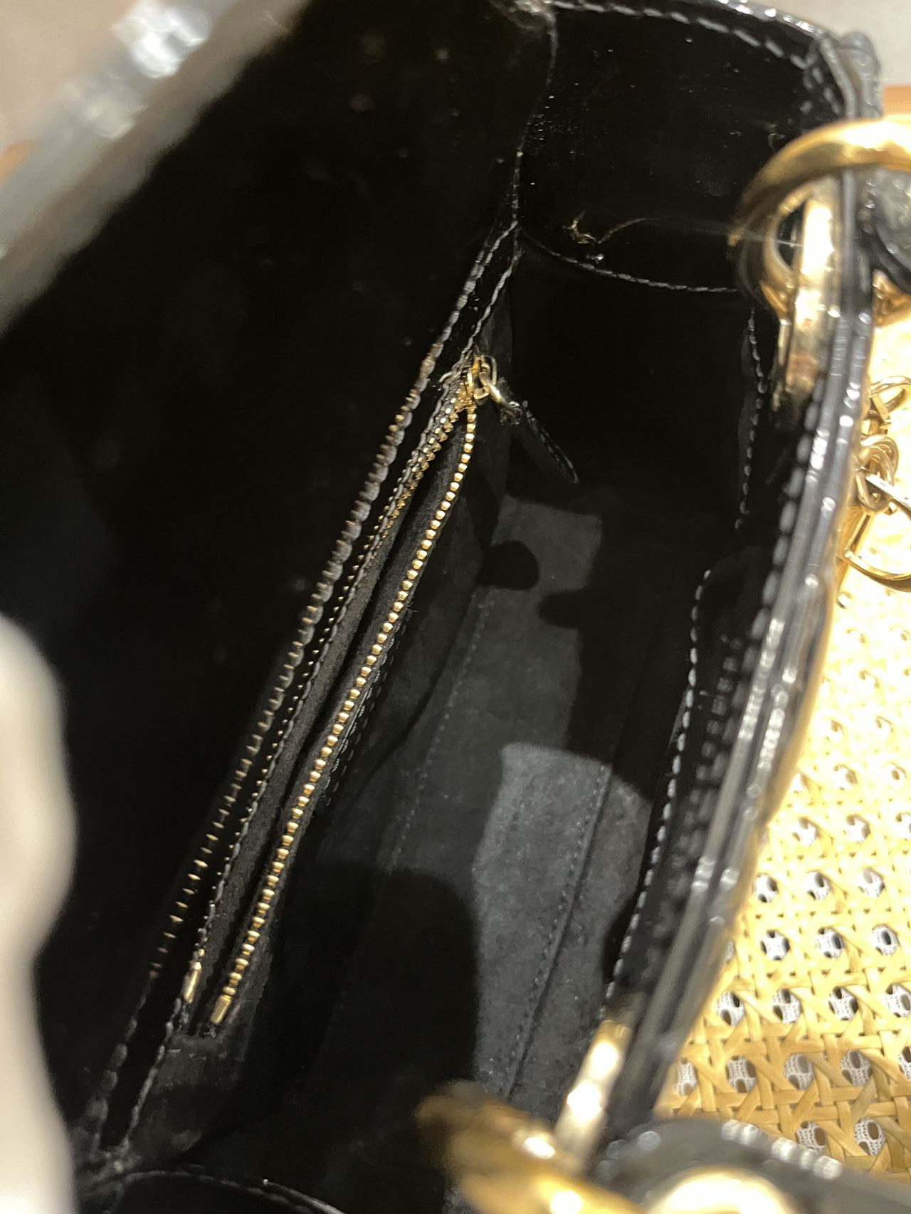 Pre-owned Certified Dior Mini Lady Dior in Black Patent Leather with Golden Hardware, 2020, w/ Full set