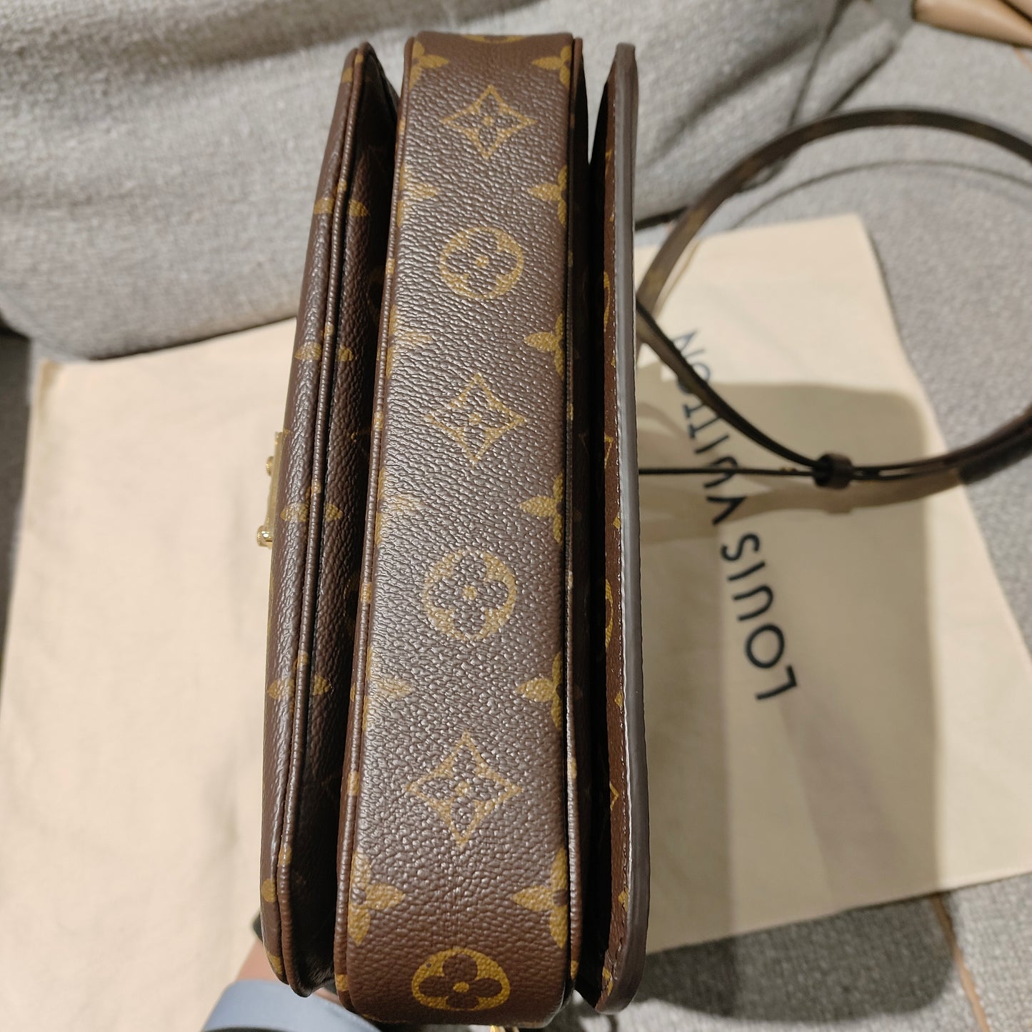 Pre-owned LV Louis Vuitton Pochette Metis Microchipped