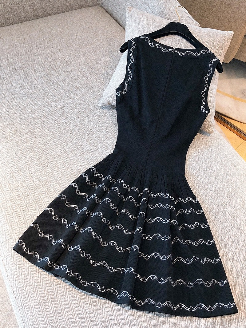 Pre-owned Alaia Midi Dress Black, Size 38