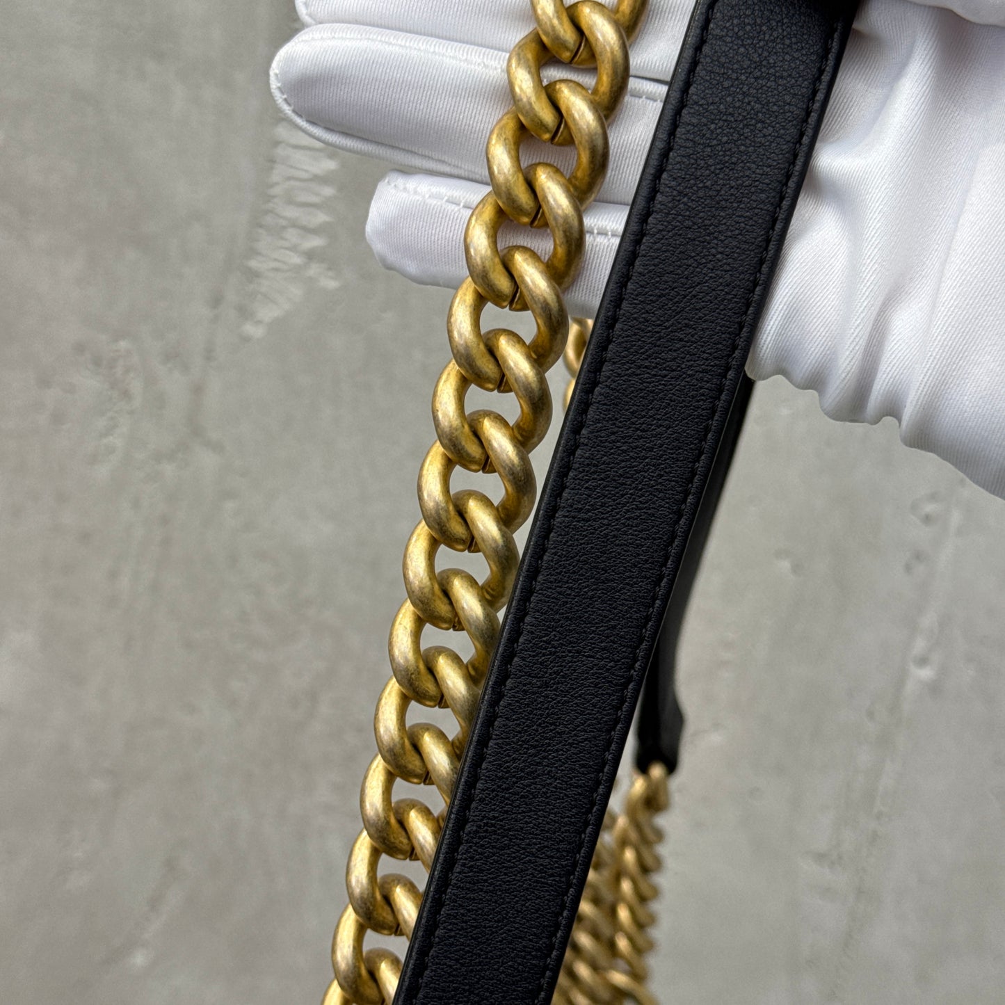 Pre-owned Certified Chanel Medium Boy Bag in Black Calfskin with Golden Hardware, 2022 Microchipped, w/ full set
