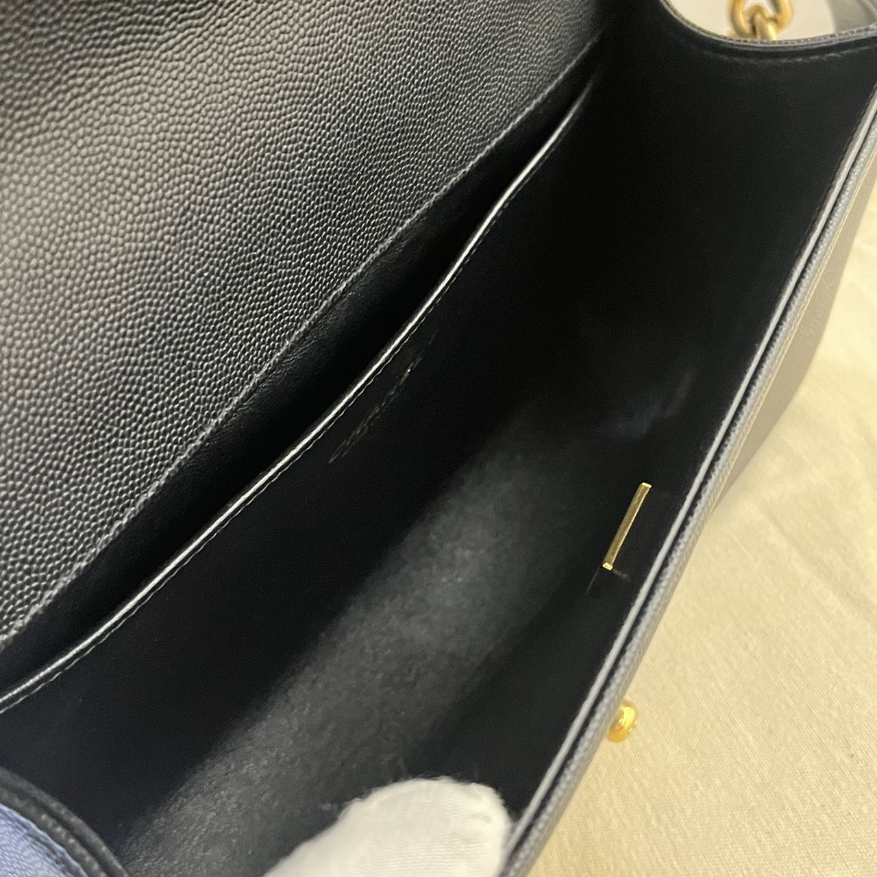 Pre-owned Certified Chanel Medium Boy Bag in Black Caviar Leather with Golden Hardware, 2023 Microchipped, w/ Full Set