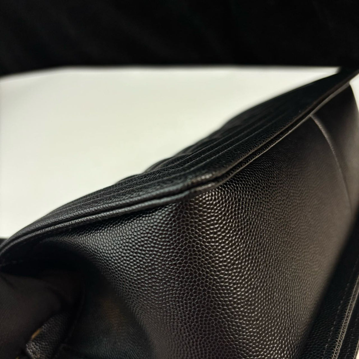 Pre-owned Certified Chanel Medium Boy Bag in Black Caviar Leather with Golden Hardware, 2024, w/ full set