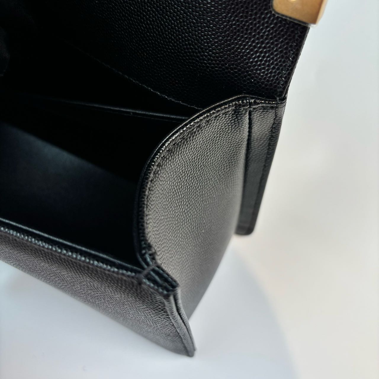 Pre-owned Certified Chanel Medium Boy Bag in Black Caviar Leather with Golden Hardware, 2024, w/ full set