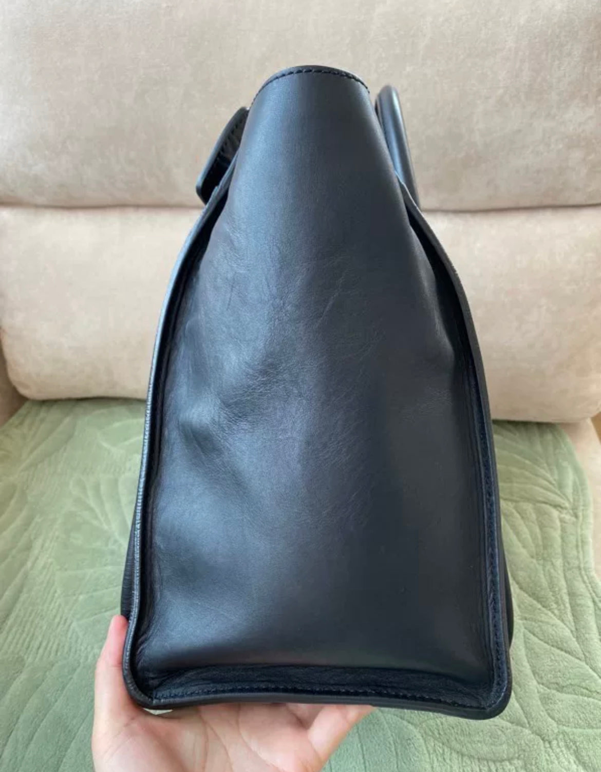 Pre-owned Celine Luggage Phantom Mini Black