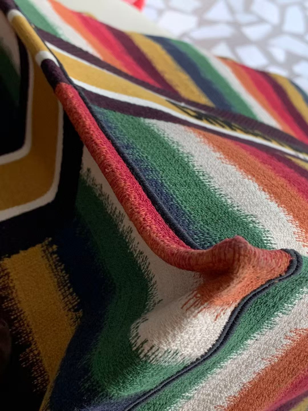 Pre-owned Certified Dior Book Tote Limited Seasonal Edition Multicolor, 2020, w/ dust bag