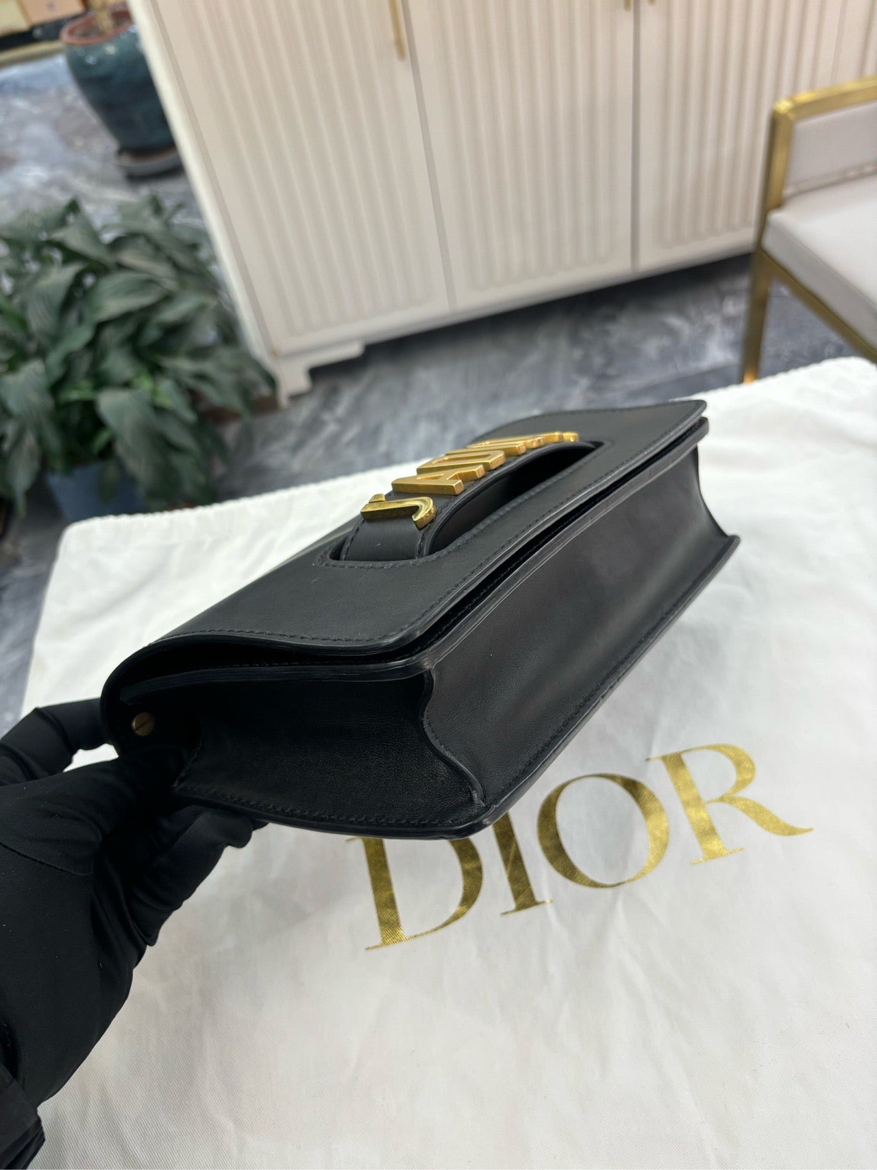 Pre-owned Dior J’adior Bag Black Calfskin Golden hw, no inclusions