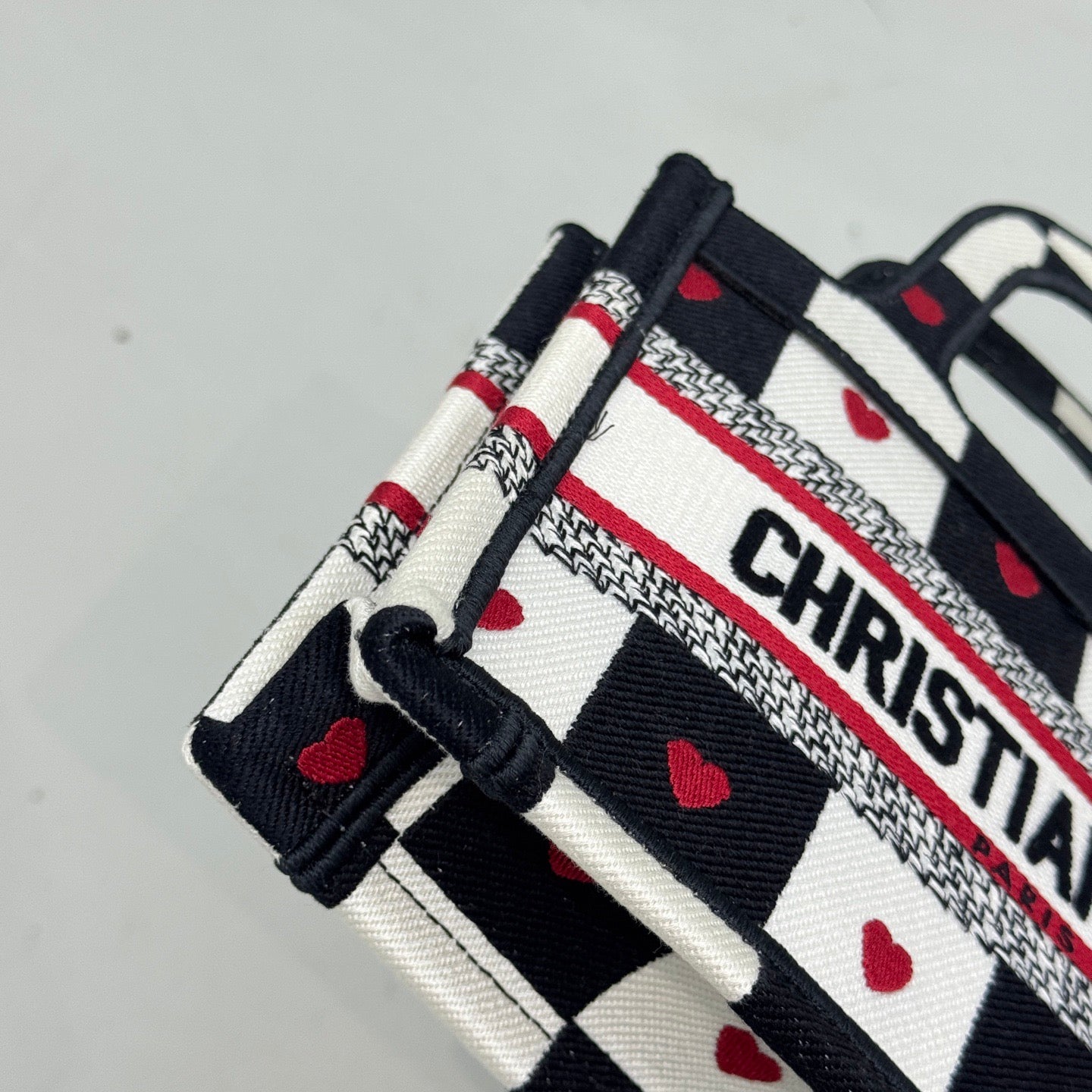 Pre-owned Certified Dior Mini Booktote Limited Valentine’s Day Edition, 2021, w/ dust bag