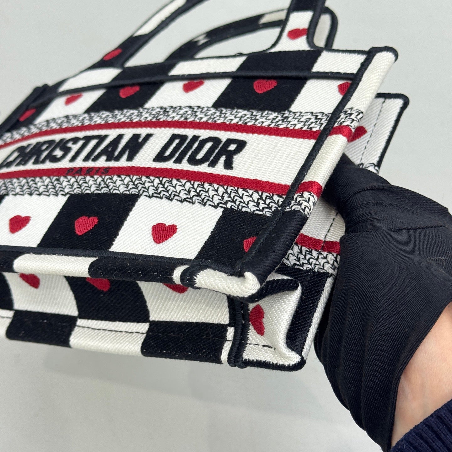 Pre-owned Certified Dior Mini Booktote Limited Valentine’s Day Edition, 2021, w/ dust bag