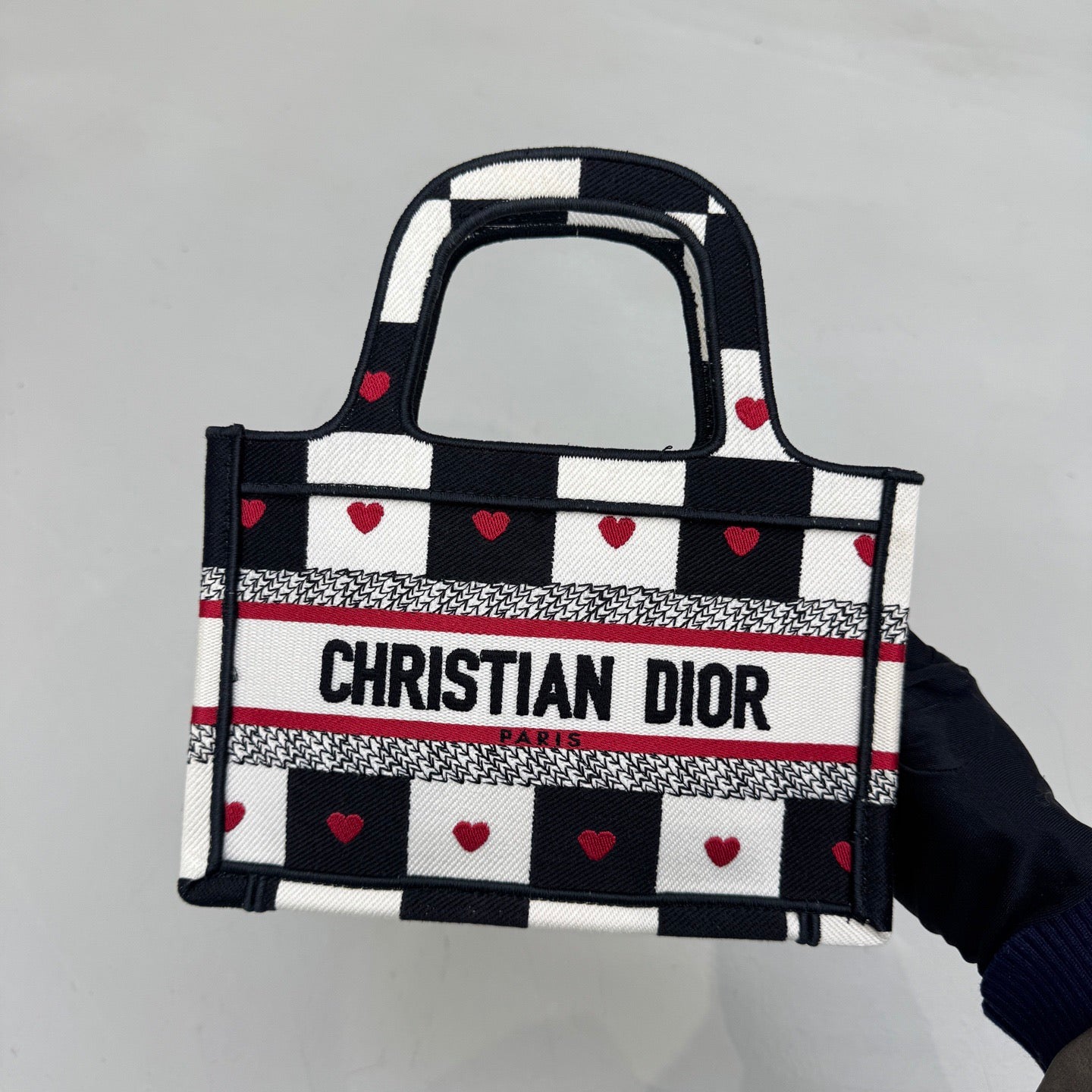 Pre-owned Certified Dior Mini Booktote Limited Valentine’s Day Edition, 2021, w/ dust bag