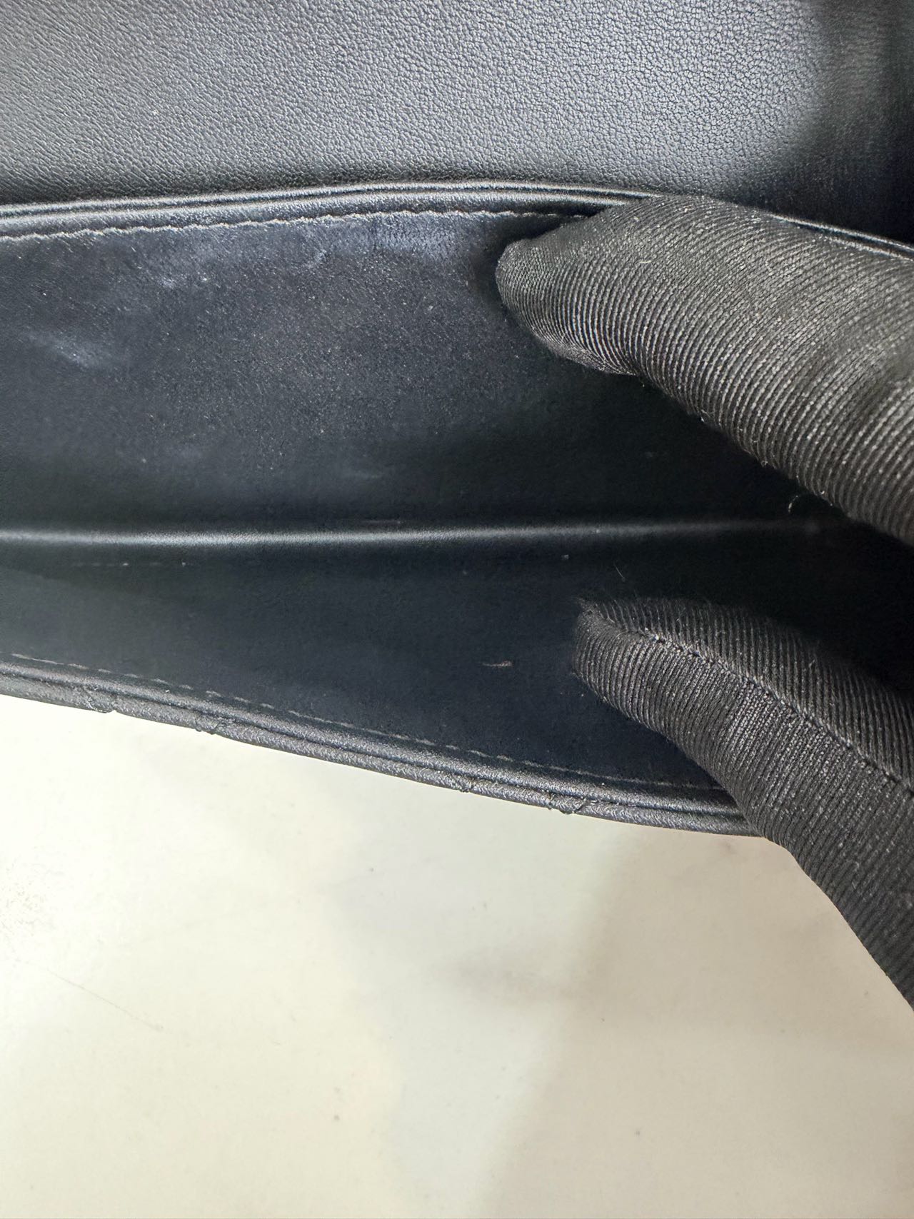 Pre-owned Certified Dior My Dior Top Handle in Black Lambskin with Golden Hardware, w/dust bag