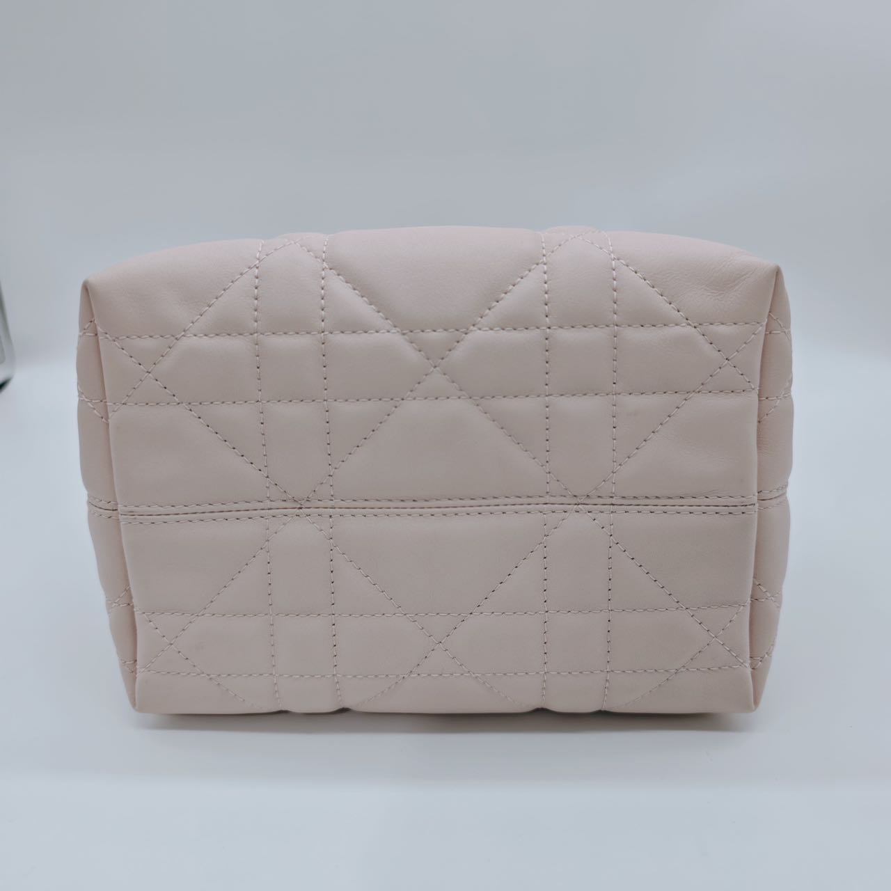 Pre-owned Certified Dior Small Toujour Vertical Tote Pink Powder Leather with Golden Hardware, 2026, w/full set