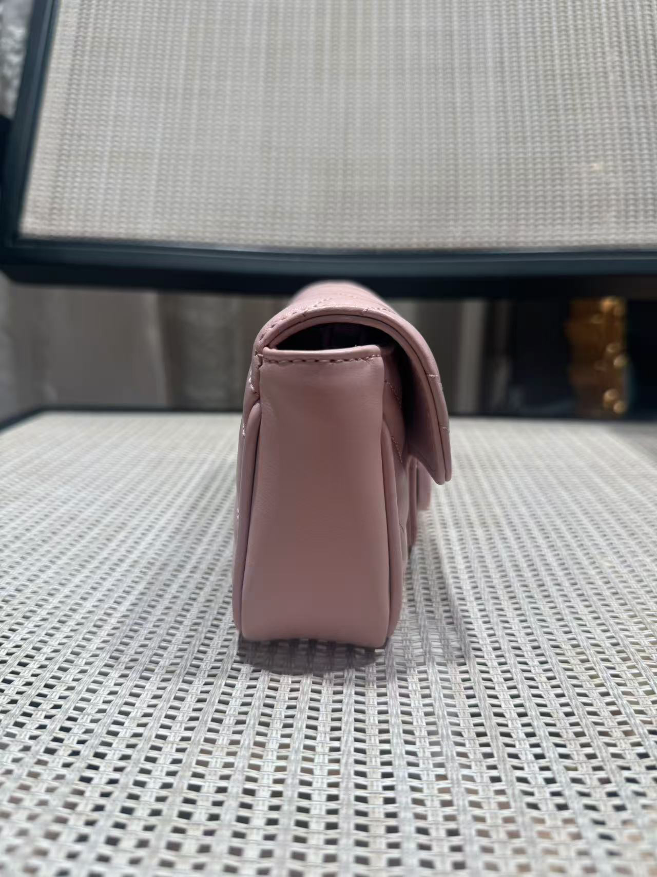 Pre-owned Certified Gucci Marmont Super Mini 2.0 So Pink Calfskin, w/ dust bag