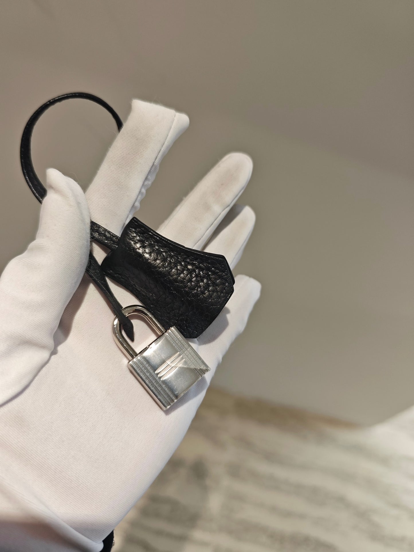 Pre-owned Certified Hermes Kelly 35 in Black Togo Leather with Silver Hardware, 2013, w/ full set