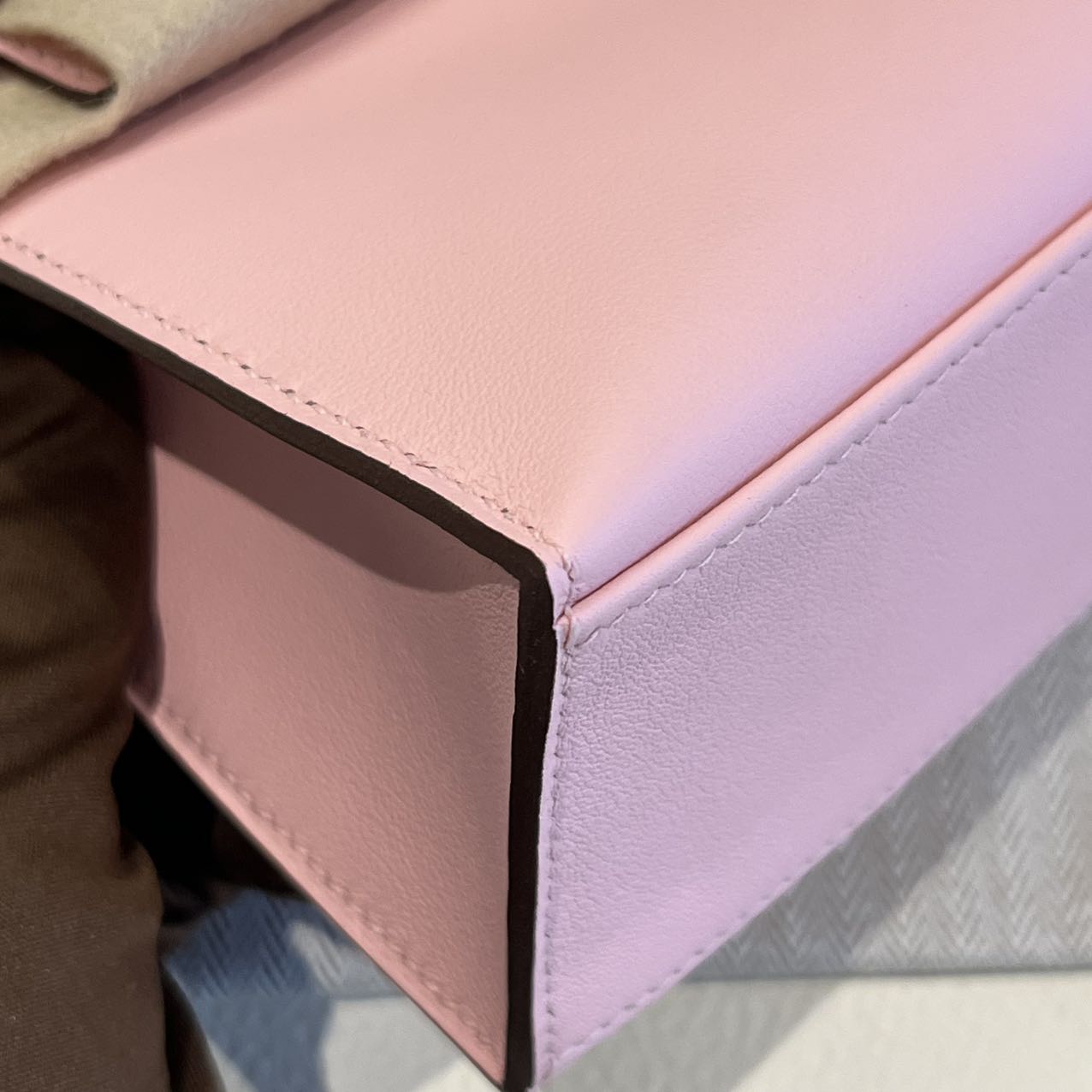 Pre-owned Certified Hermes Mini Kelly Pochette in Sakura Pink Swift Leather with Silver Hardware, 2025, w/ Full Set