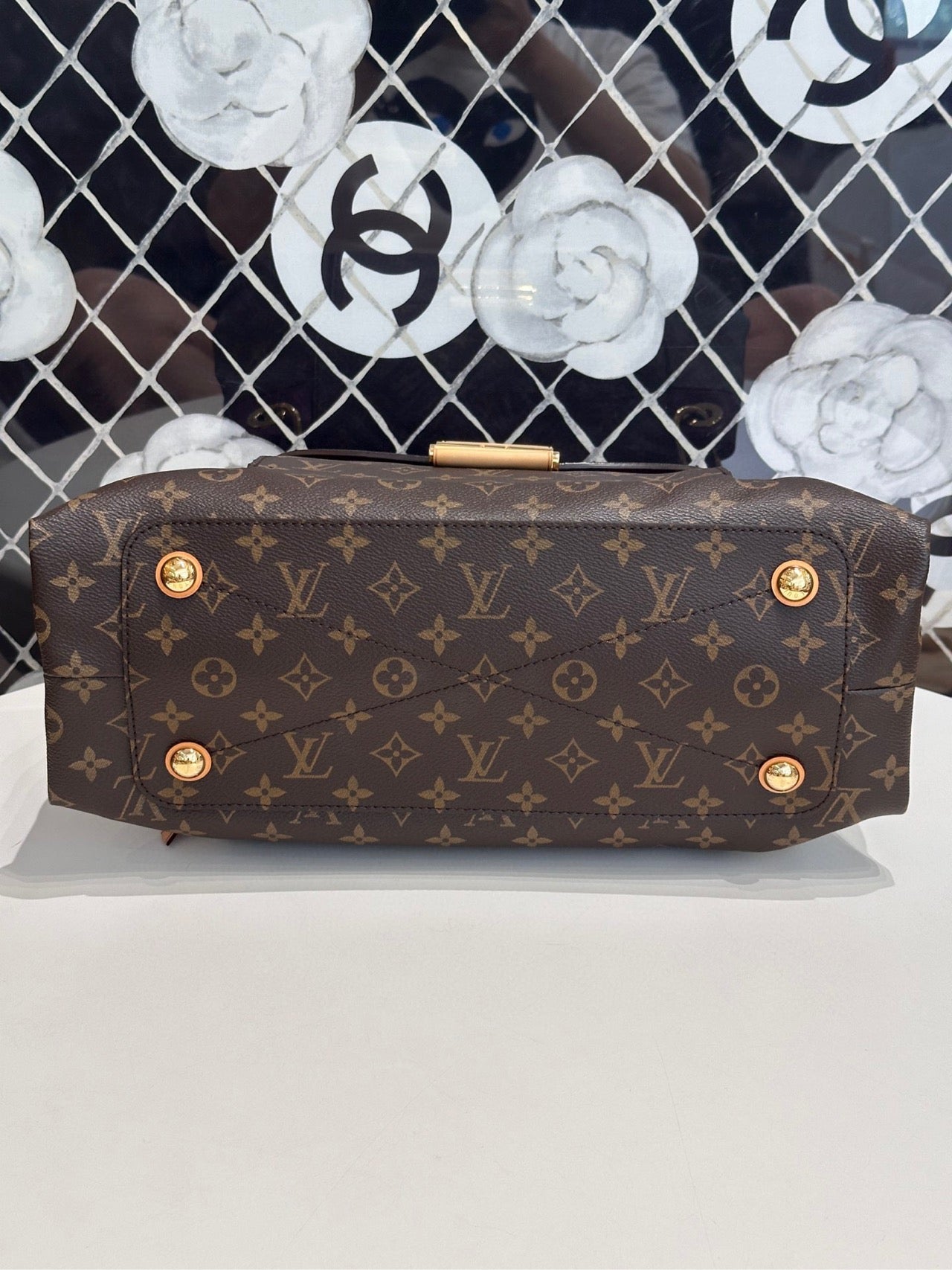 Pre-owned LV Olympe Monogram with Aurore Accents, w/ dust bag