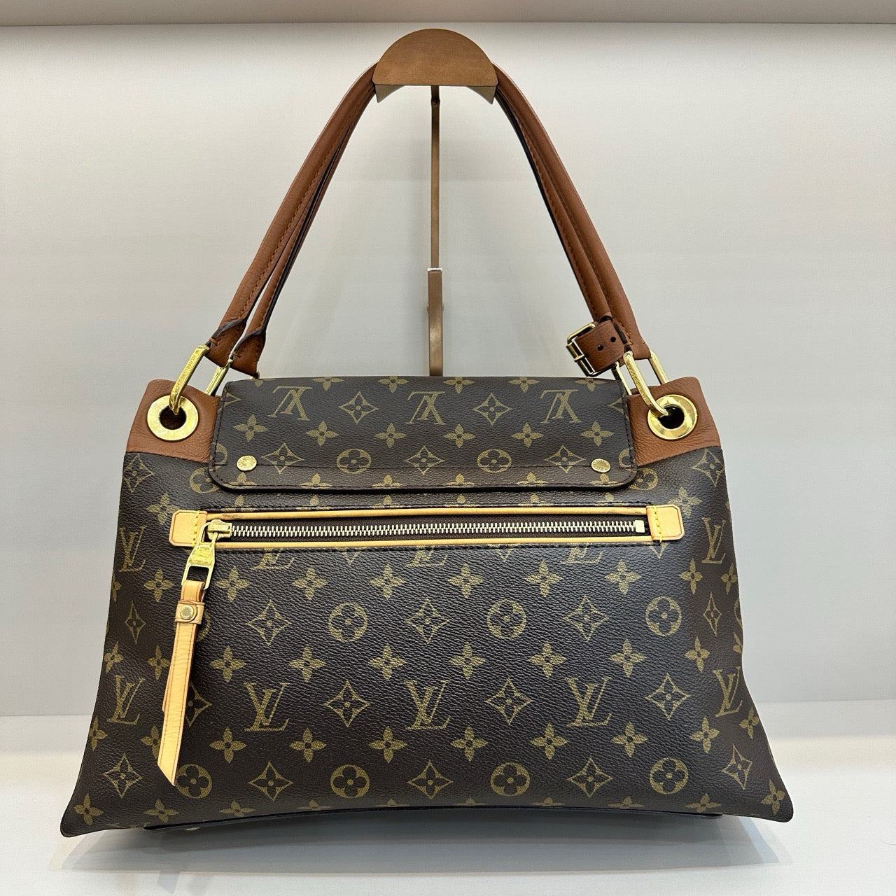 Pre-owned LV Olympe Monogram with Brown Accents