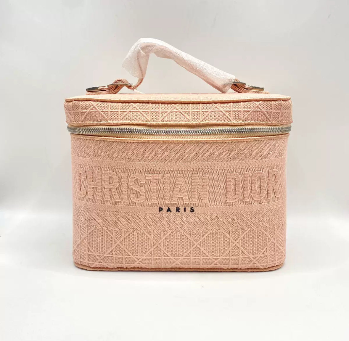 Pre-owned Dior DiorTravel Vanity Case Blush Pink A condition