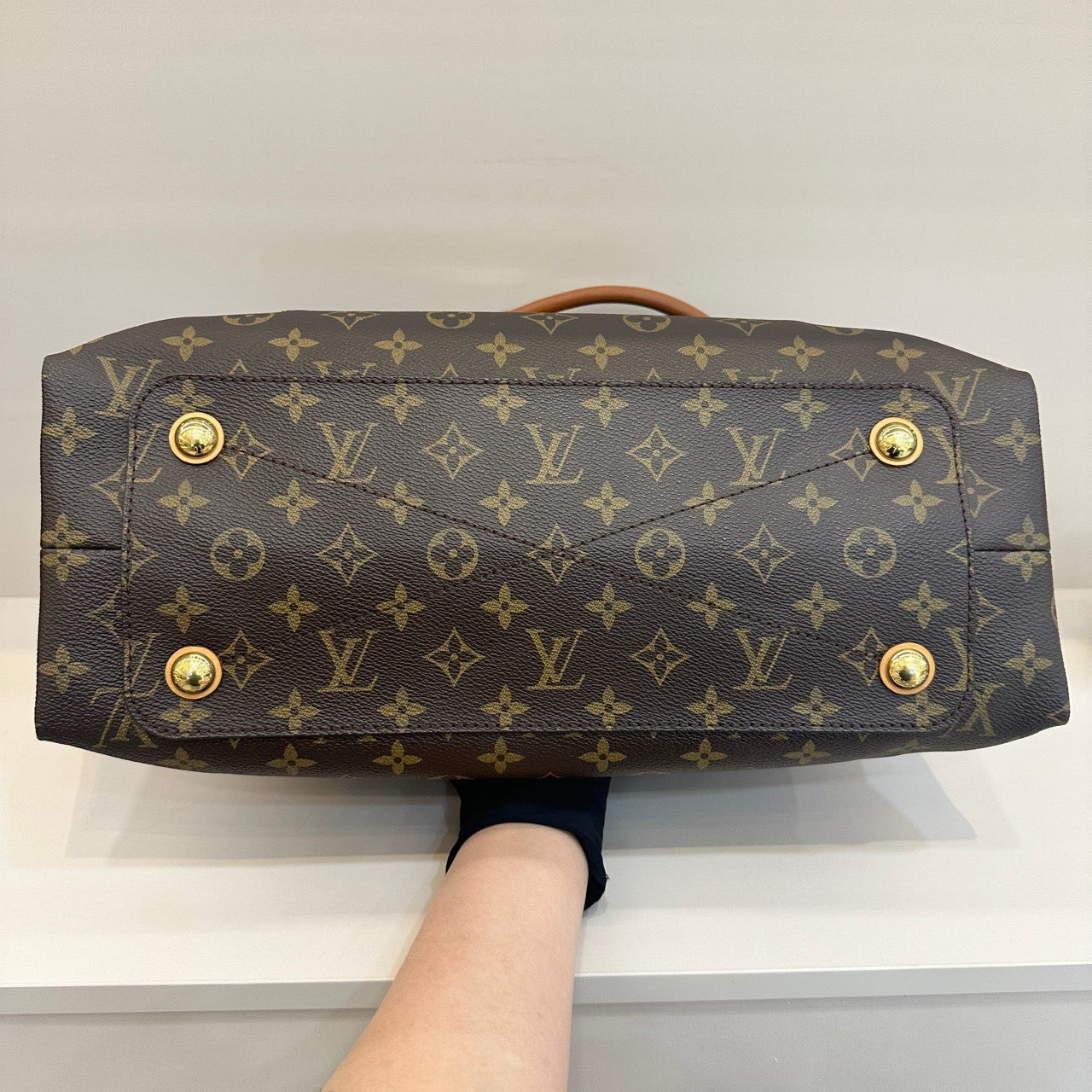 Pre-owned LV Olympe Monogram with Brown Accents