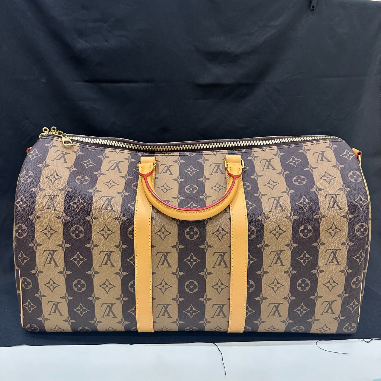 New Gems | Pre-owned Limited Edition LV Louis Vuitton x Nigo Keepall Bandoulière 50 Reverse Monogram