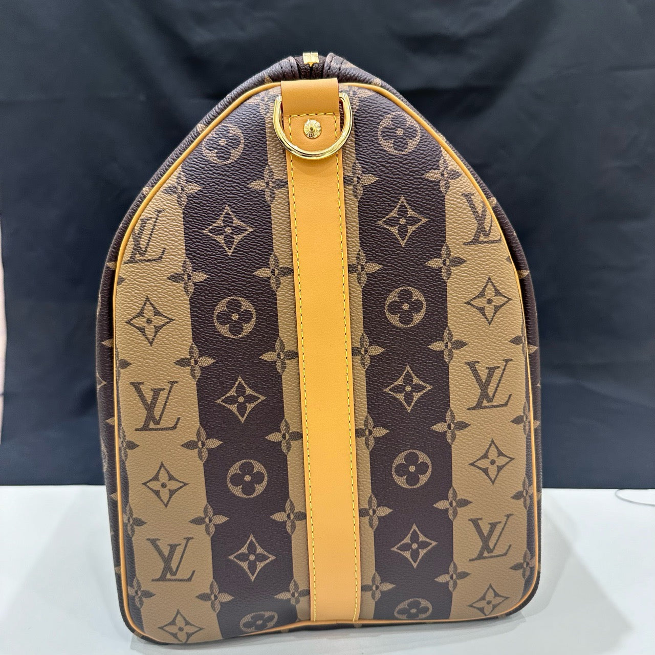 New Gems | Pre-owned Limited Edition LV Louis Vuitton x Nigo Keepall Bandoulière 50 Reverse Monogram