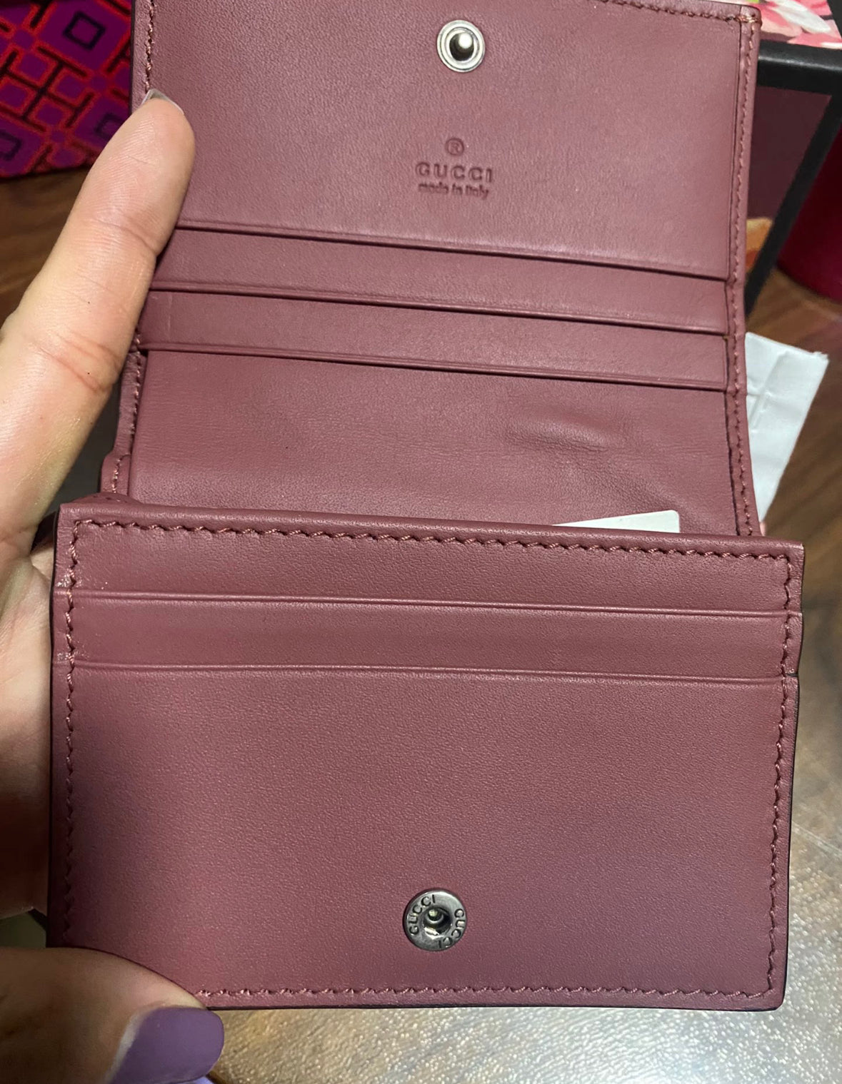 Pre-owned Gucci GG Blooms Small Wallet