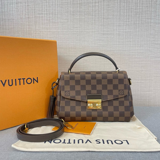 New Gems | Pre-owned LV Louis Vuitton Croisette Damier Ebene A+ microchipped