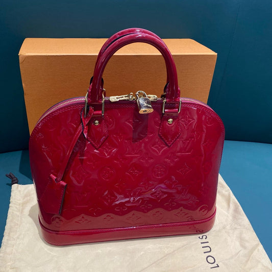 New Gems | Pre-owned LV Louis Vuitton Alma PM Red Vernis