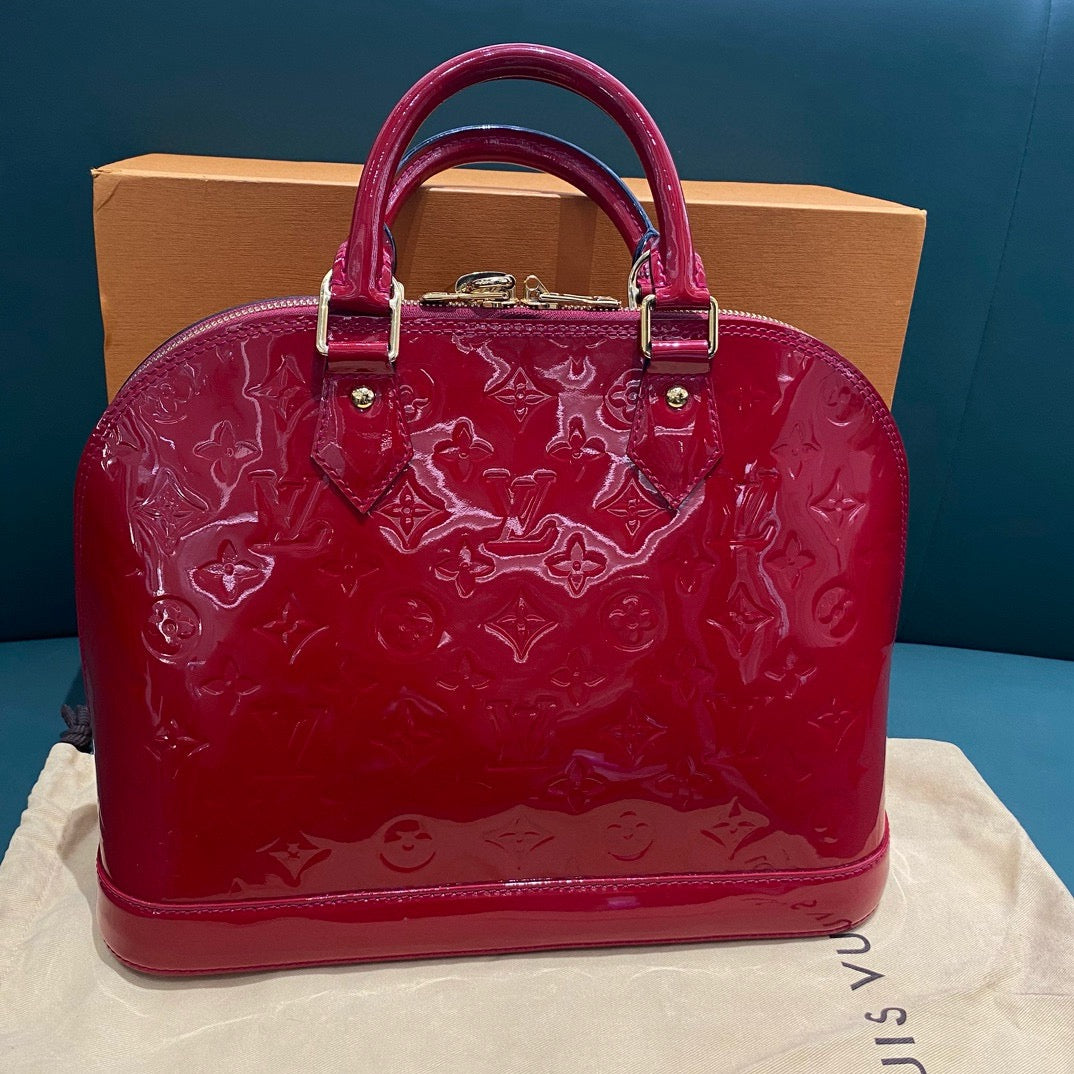 New Gems | Pre-owned LV Louis Vuitton Alma PM Red Vernis