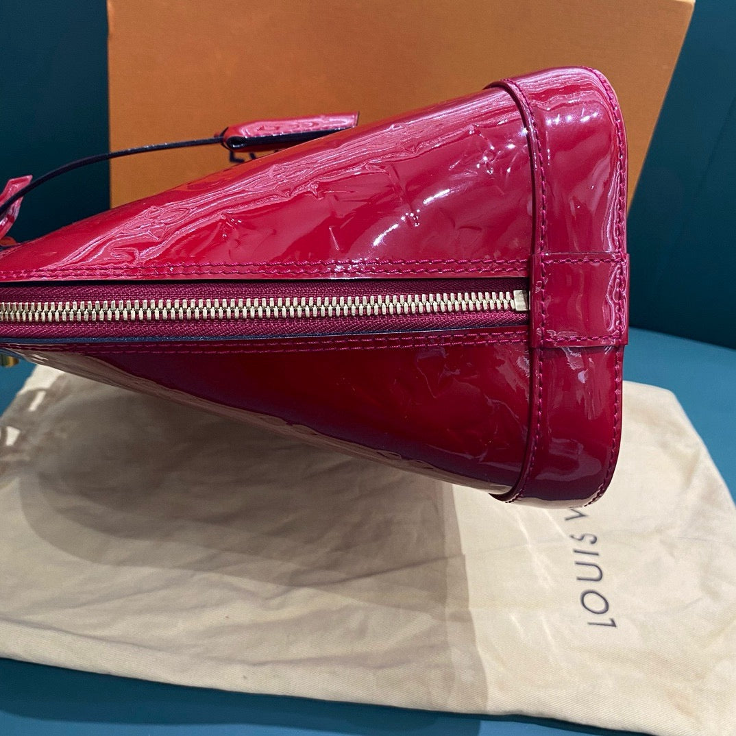 New Gems | Pre-owned LV Louis Vuitton Alma PM Red Vernis