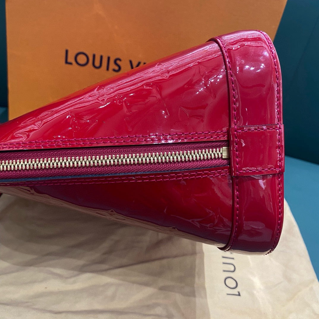 New Gems | Pre-owned LV Louis Vuitton Alma PM Red Vernis