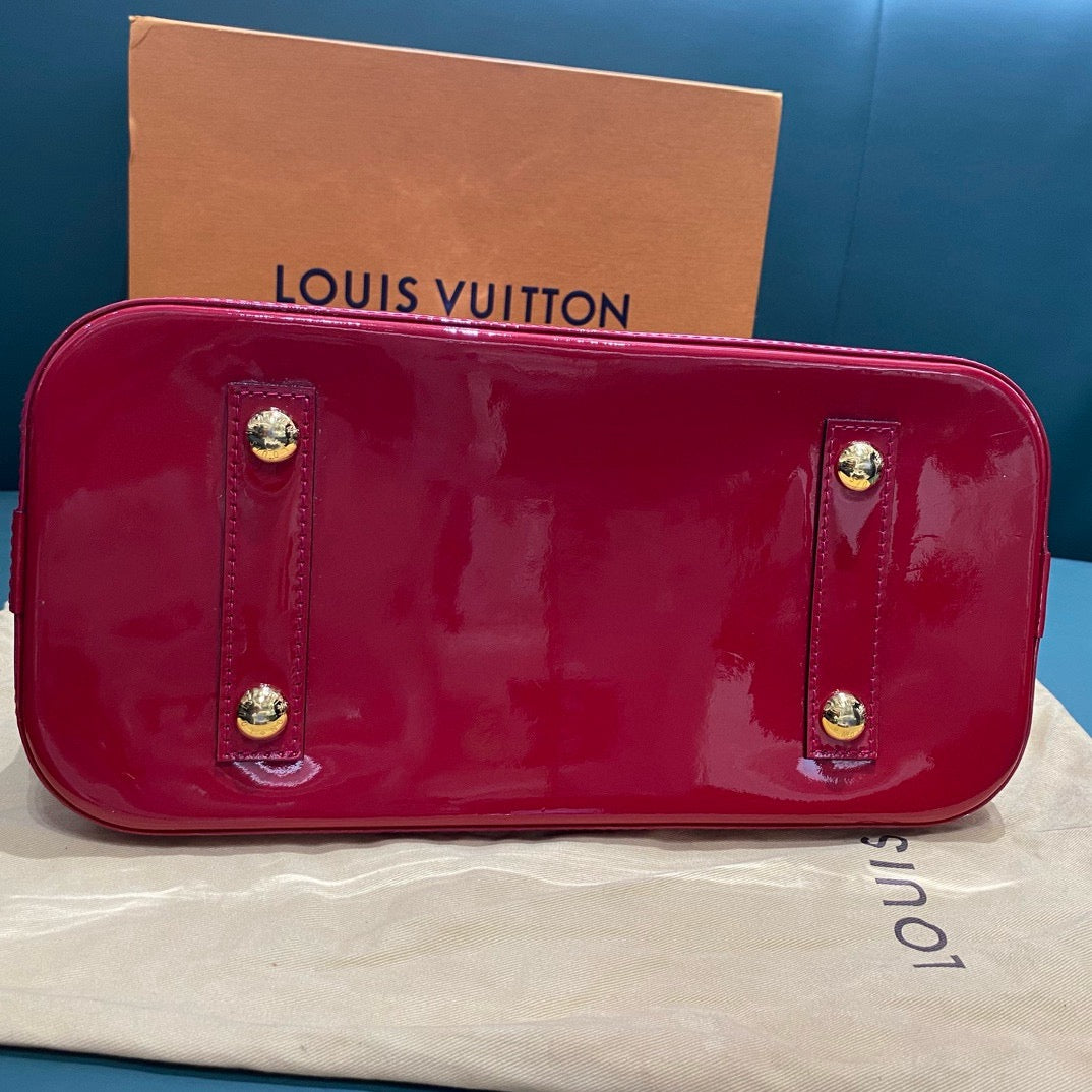 New Gems | Pre-owned LV Louis Vuitton Alma PM Red Vernis