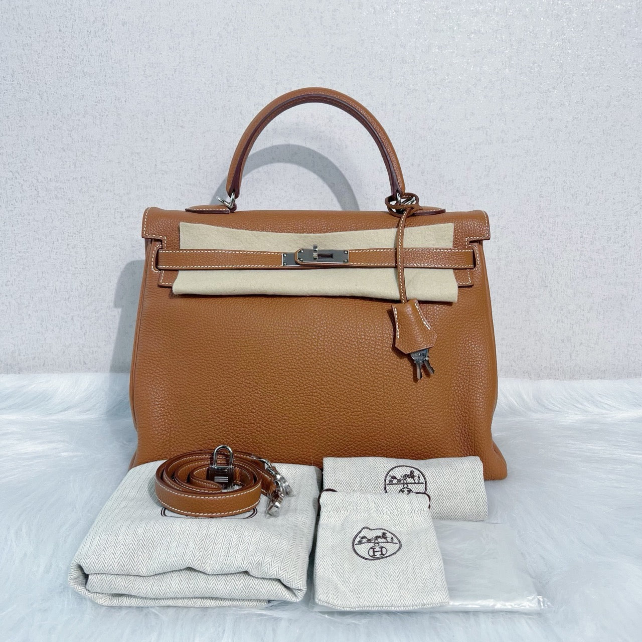 New Gems | Pre-owned Hermes Kelly 35 Togo Brown 2011 A- condition