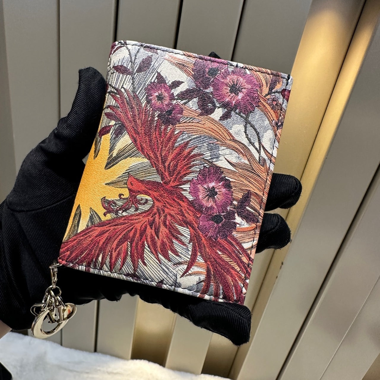 Pre-owned Dior Small Wallet, Phoenix Print, 2019, Like New