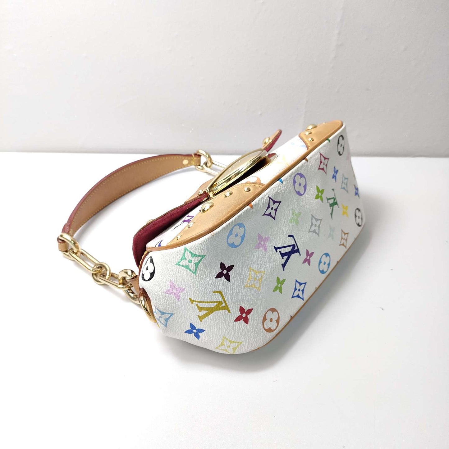 New Gems | Pre-owned LV Louis Vuitton Beverly MM White Multicolore Murakami